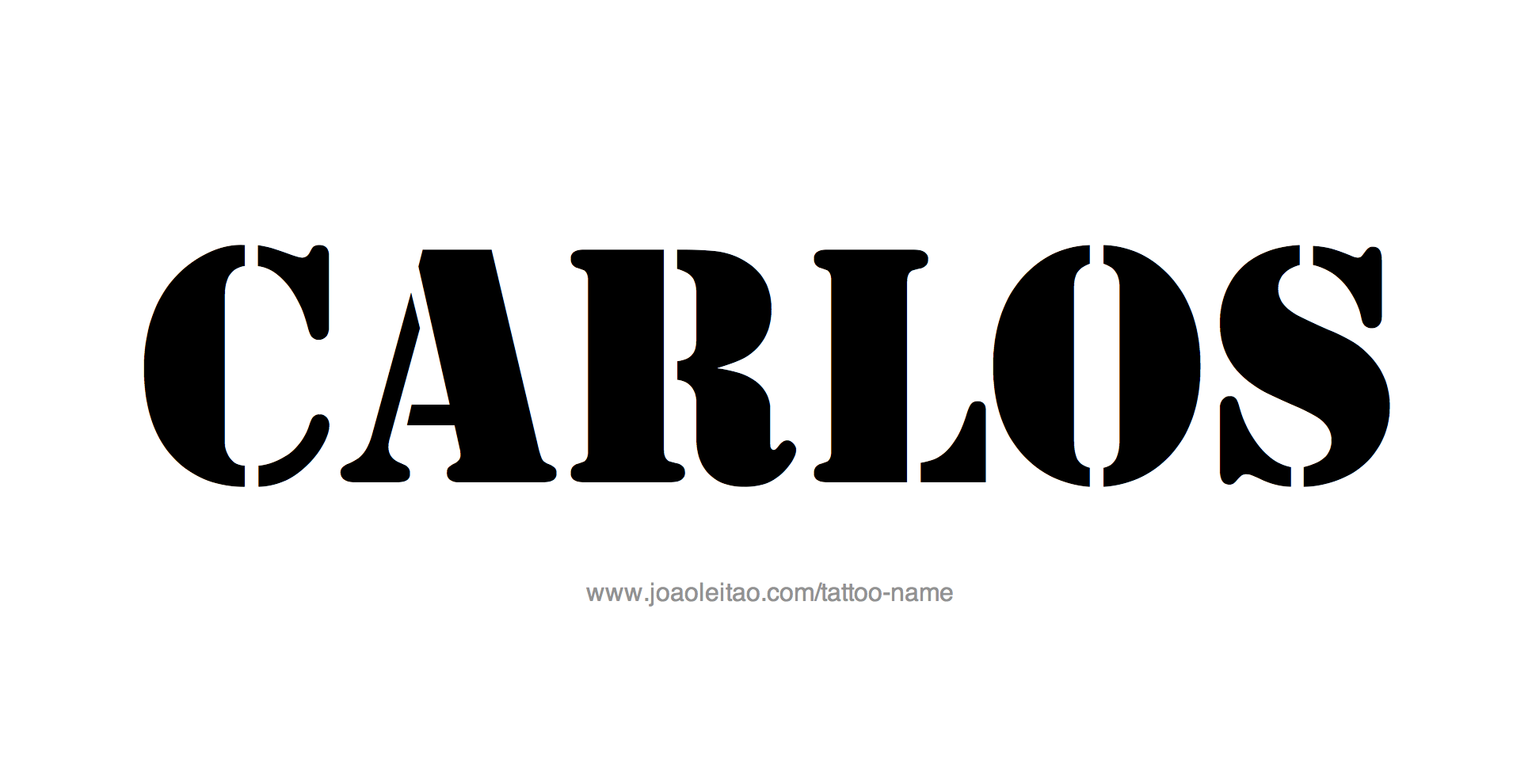 Tattoo Design Name Carlos