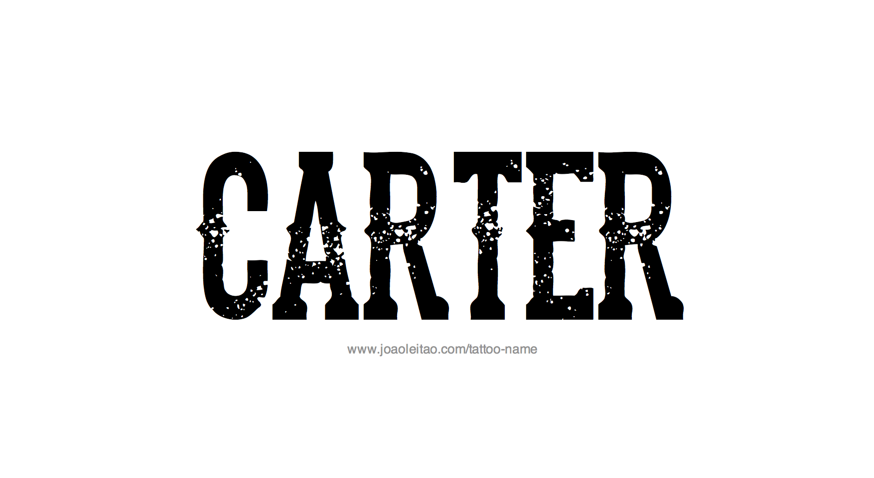 Carter Name Tattoo Designs