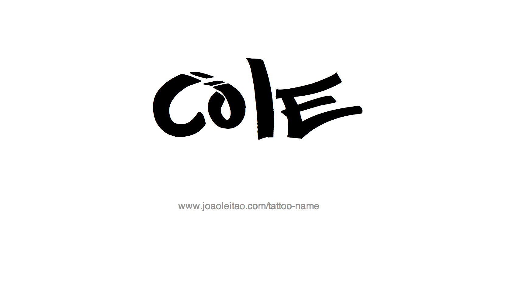 Cole Name Tattoo Designs