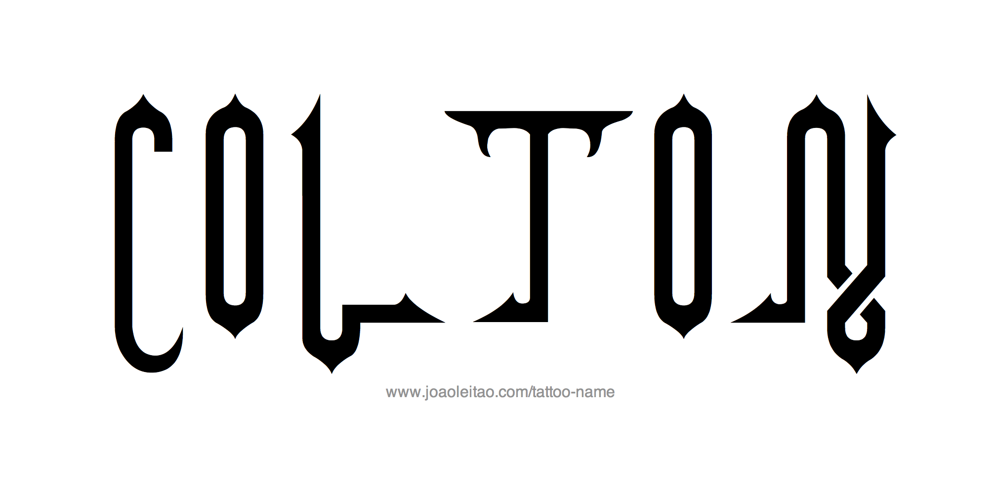 Colton Name Tattoo Designs