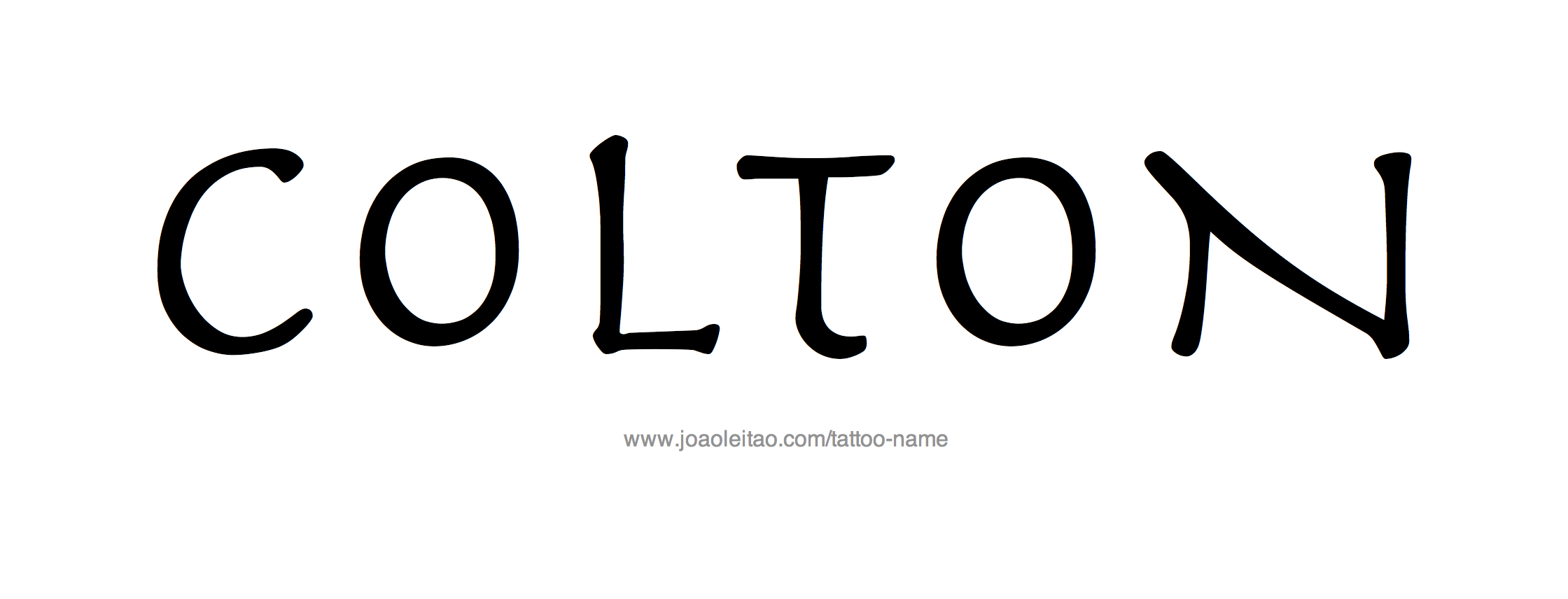 Colton Name Tattoo Designs