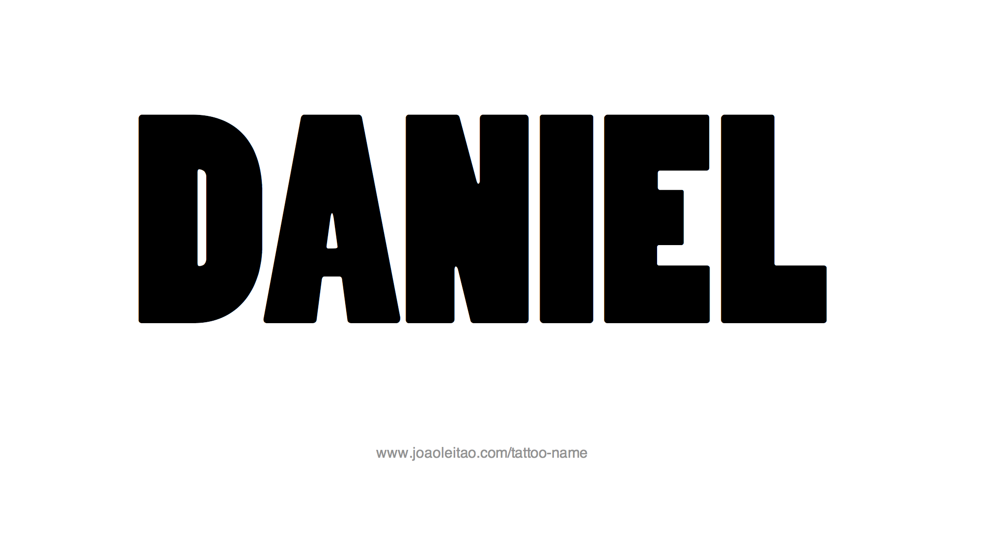 Daniel Name Tattoo Designs