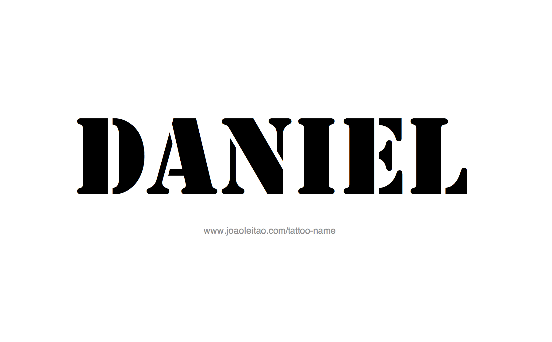 Daniel Name Tattoo Designs