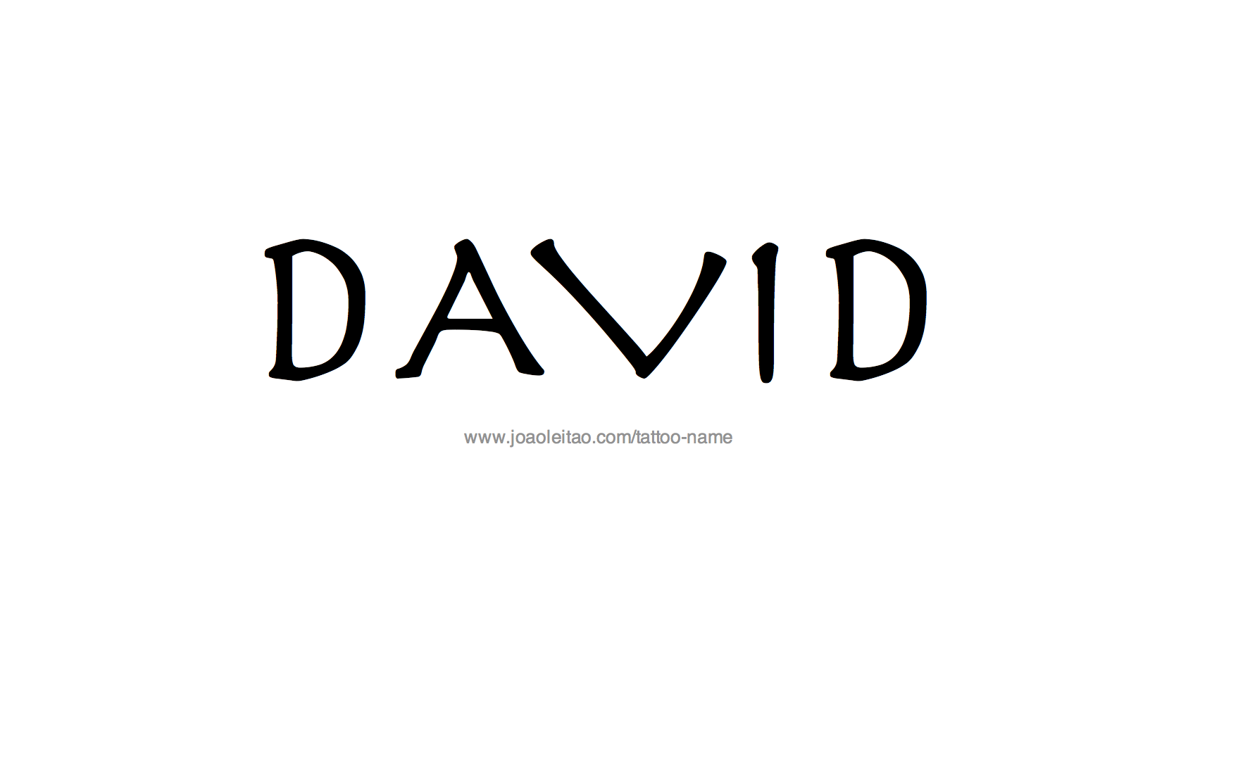 David Name Tattoo Designs