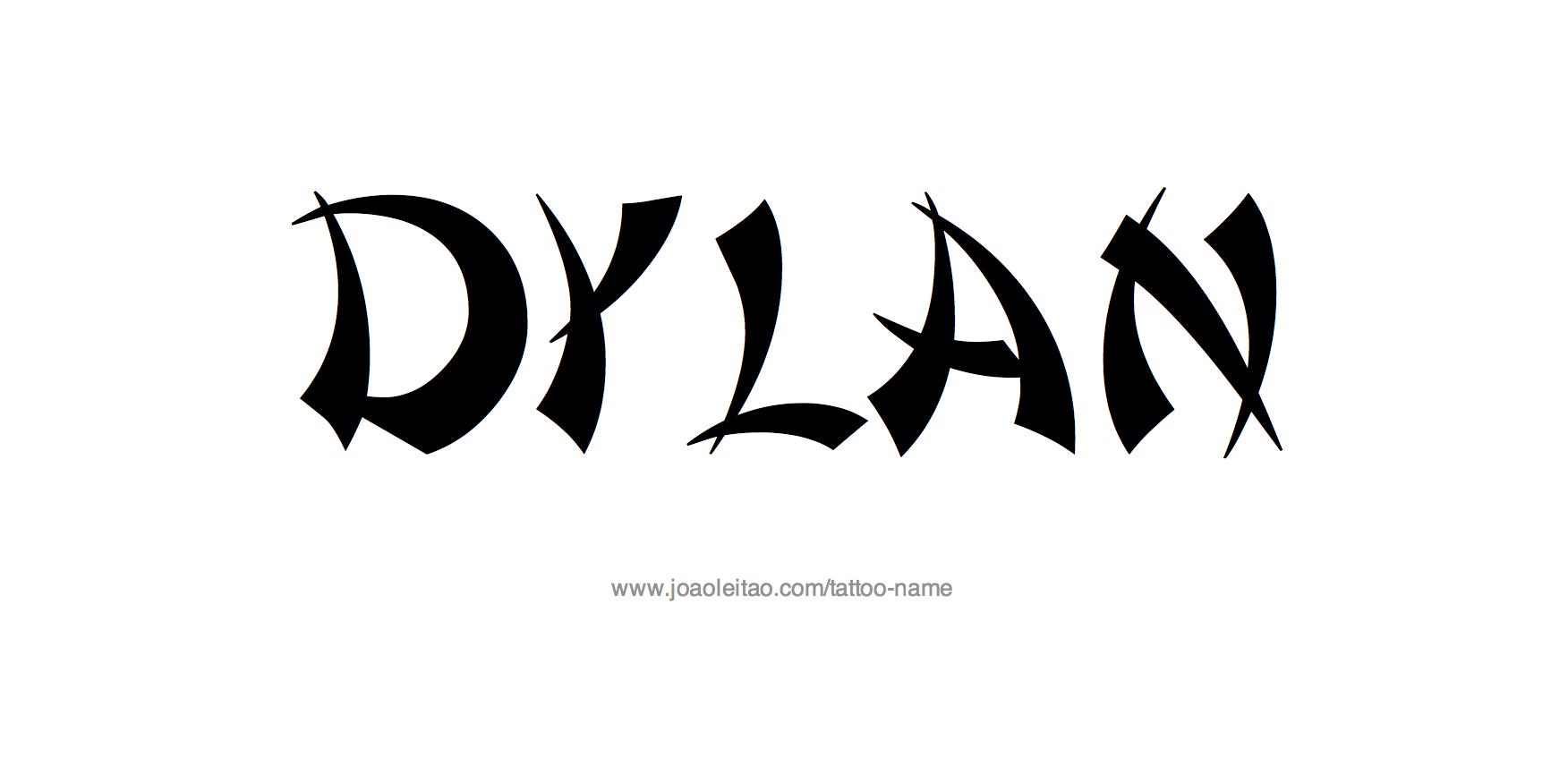 Dylan Name Tattoo Designs