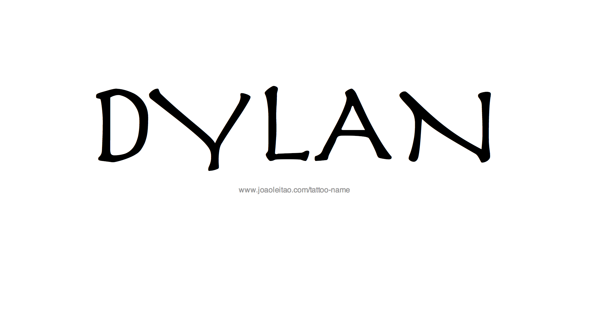 Dylan Name Tattoo Designs