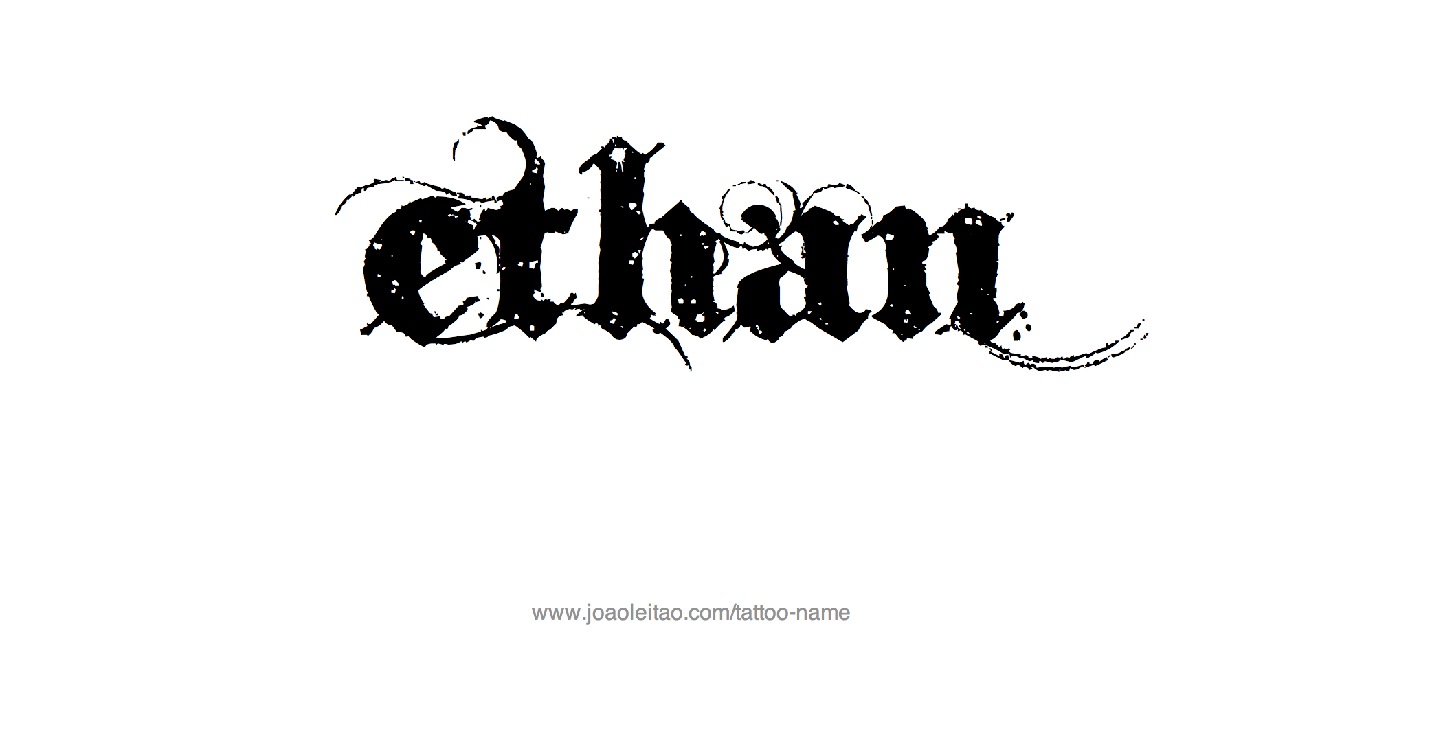 Tattoo Design Name Ethan