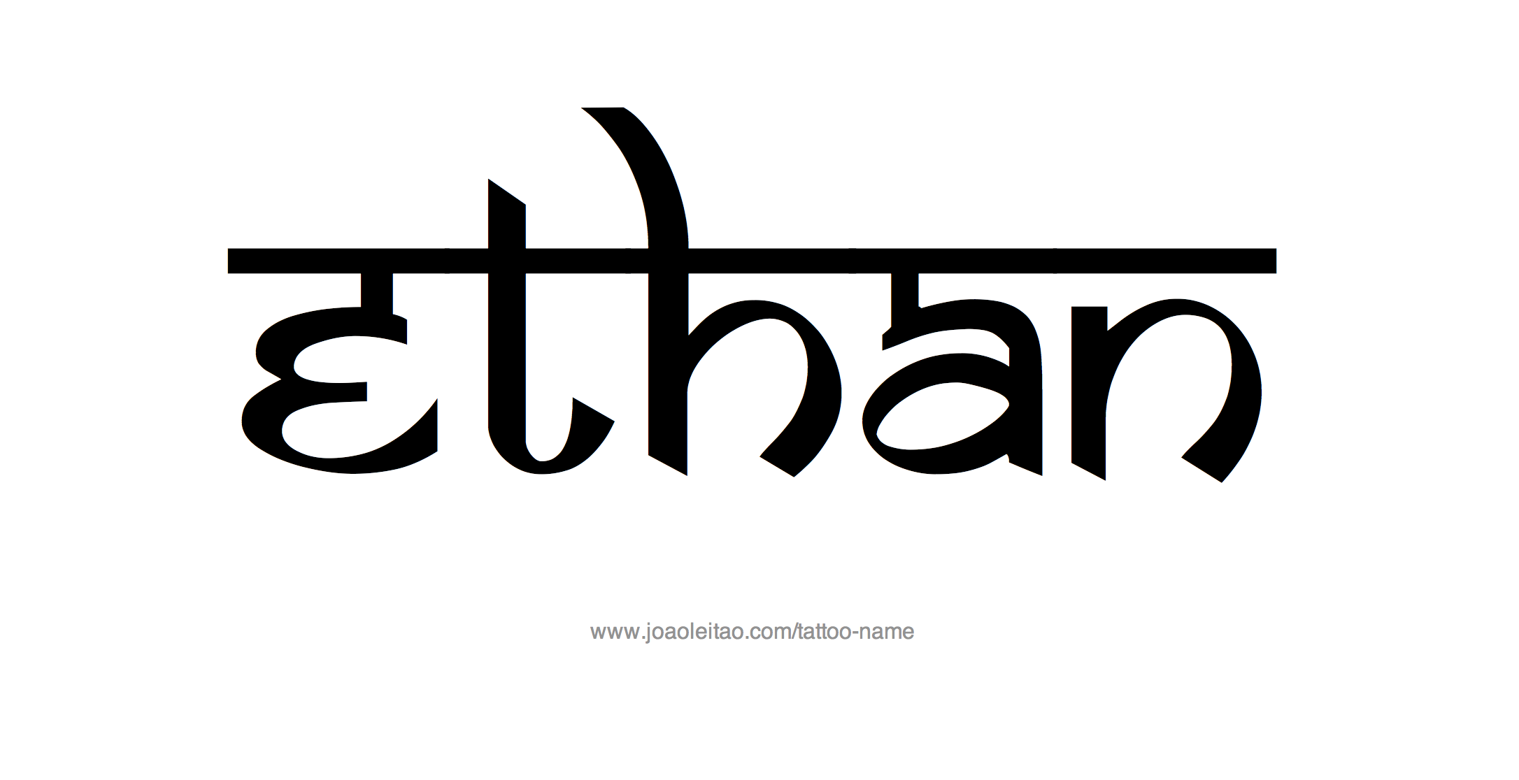 Tattoo Design Name Ethan