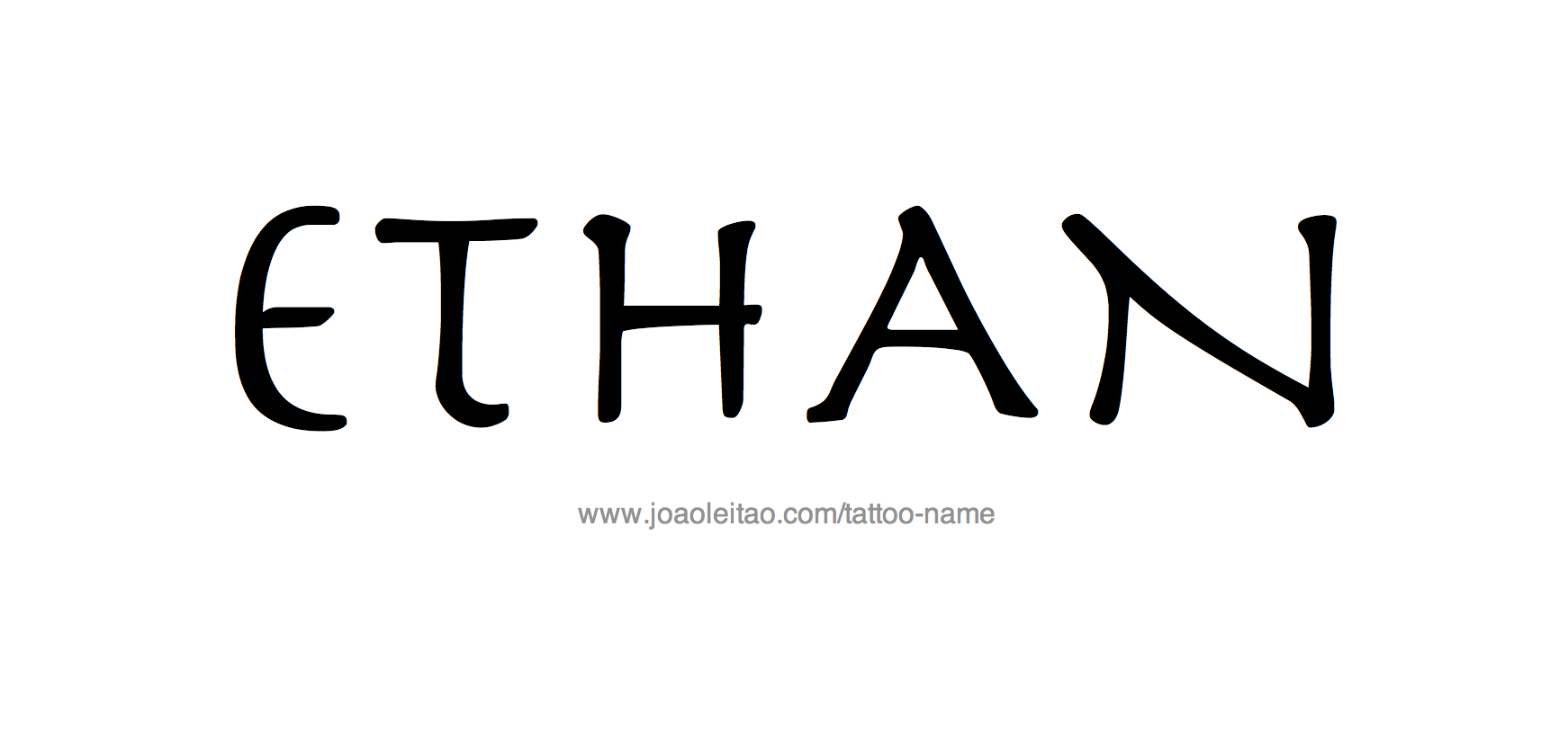 Ethan Name Tattoo Designs