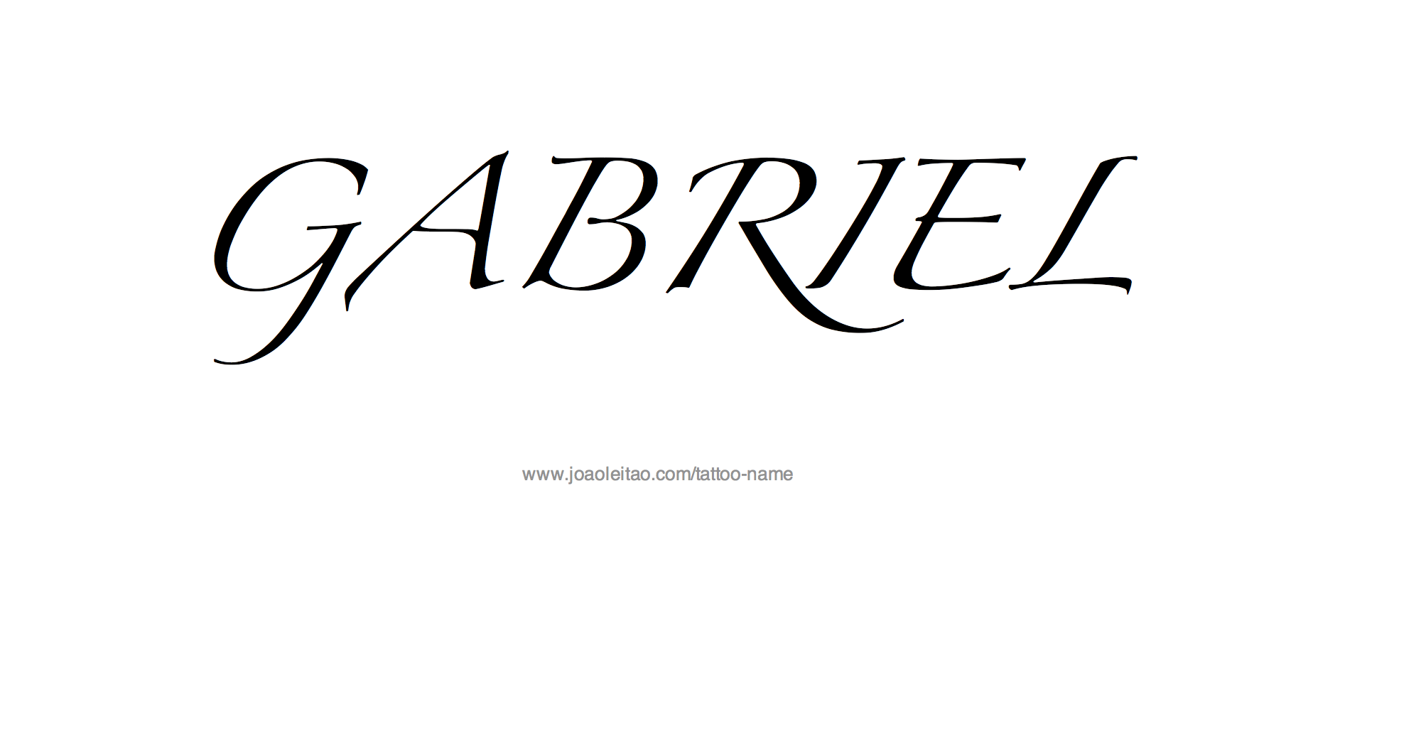 Gabriel Name Tattoo Designs