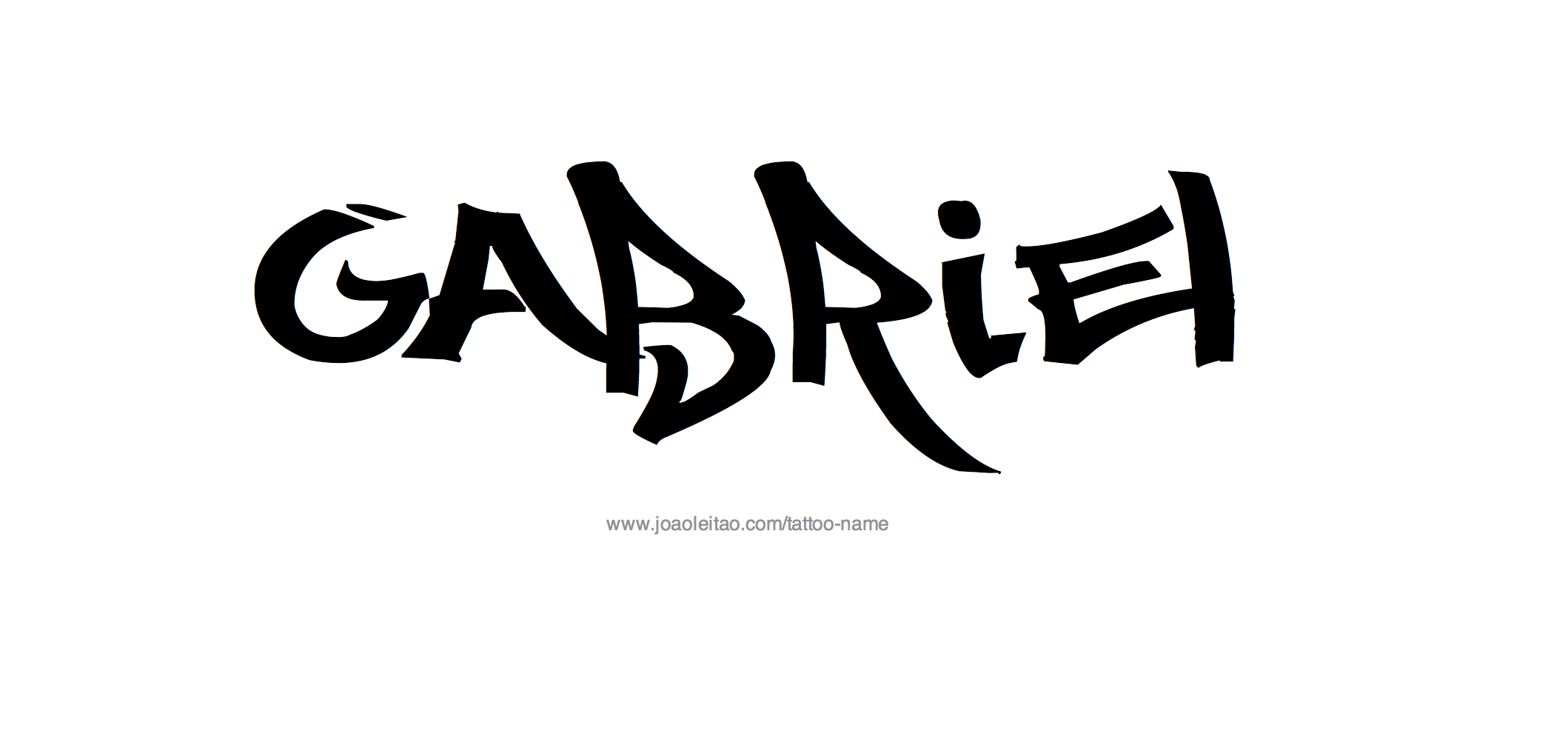 Gabriel Name Tattoo Designs