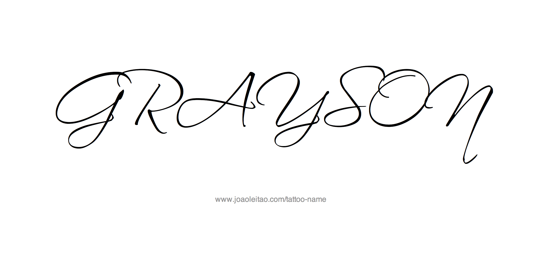 Grayson Name Tattoo Designs