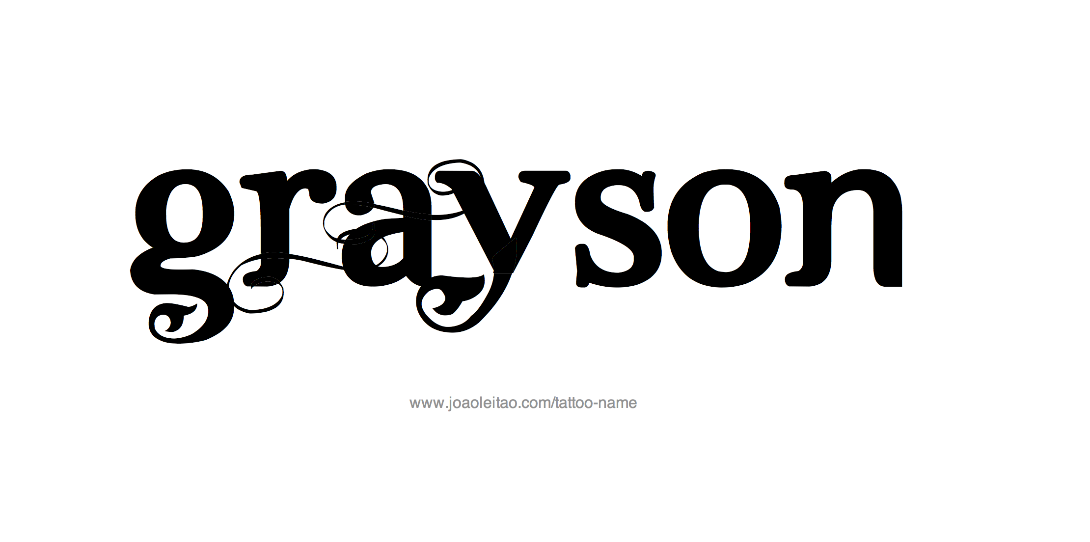 Grayson Name Tattoo Designs