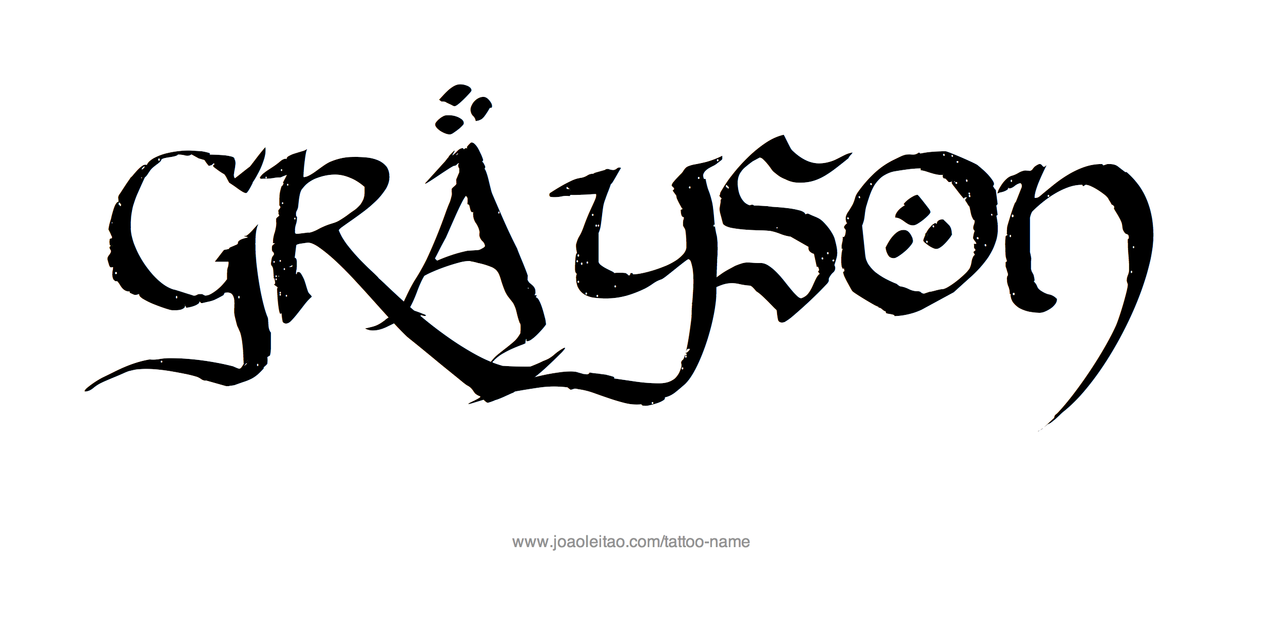 Grayson Name Tattoo Designs