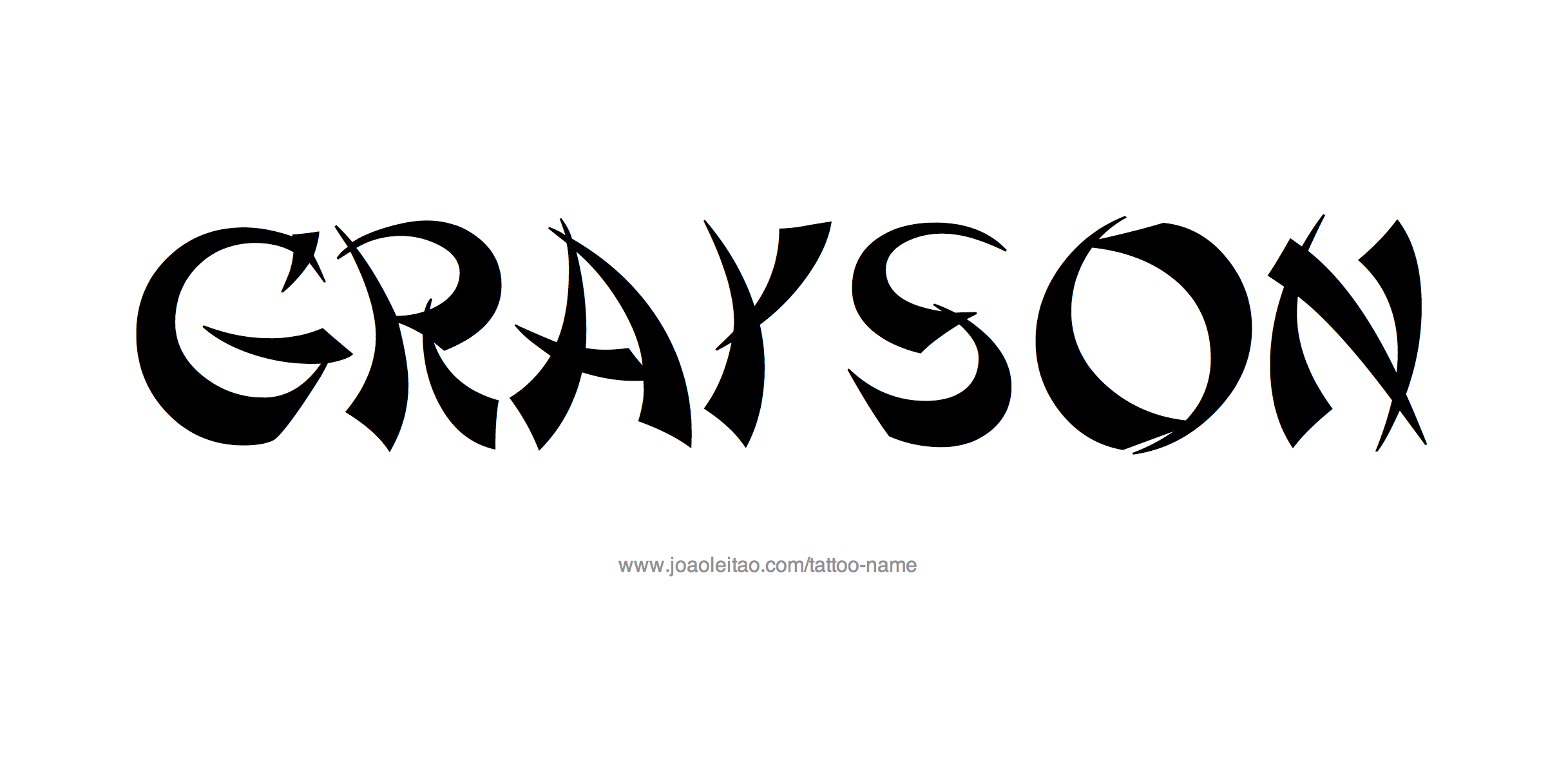 Grayson Name Tattoo Designs