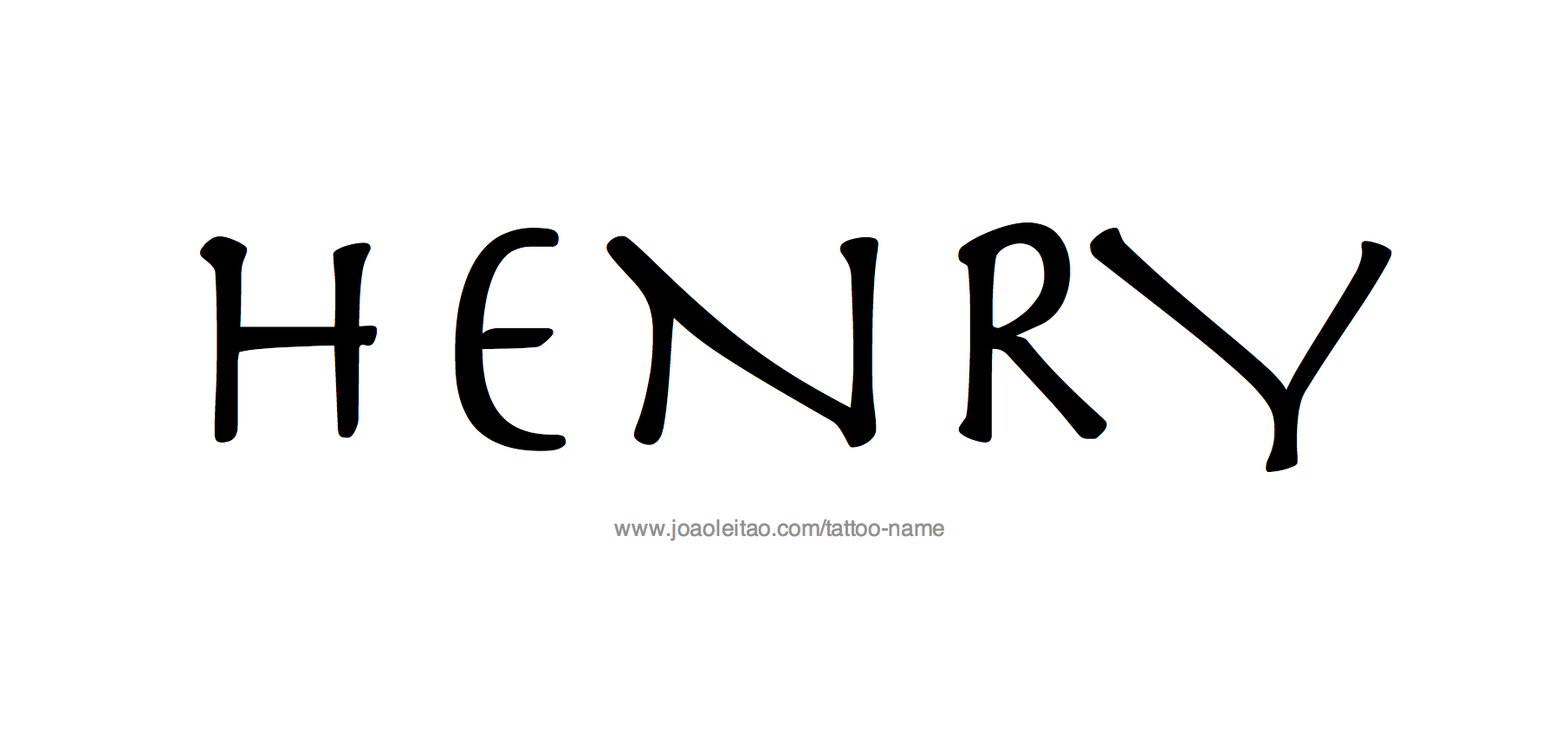 Henry Name Tattoo Designs