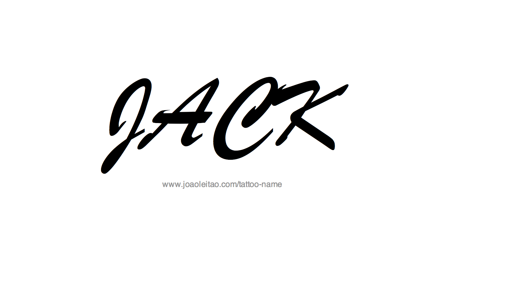 Jack Name Tattoo Designs