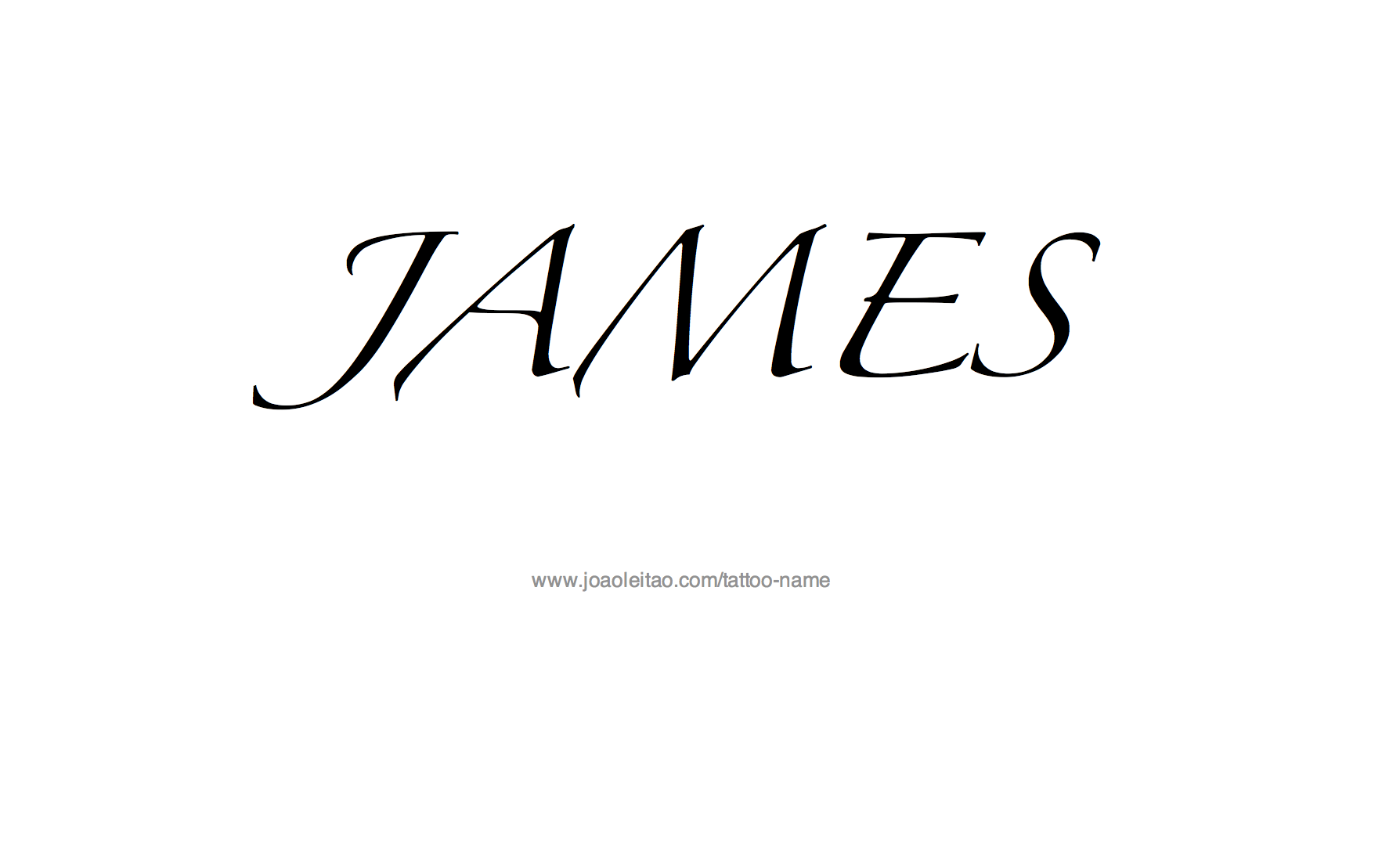 James Name Tattoo Designs