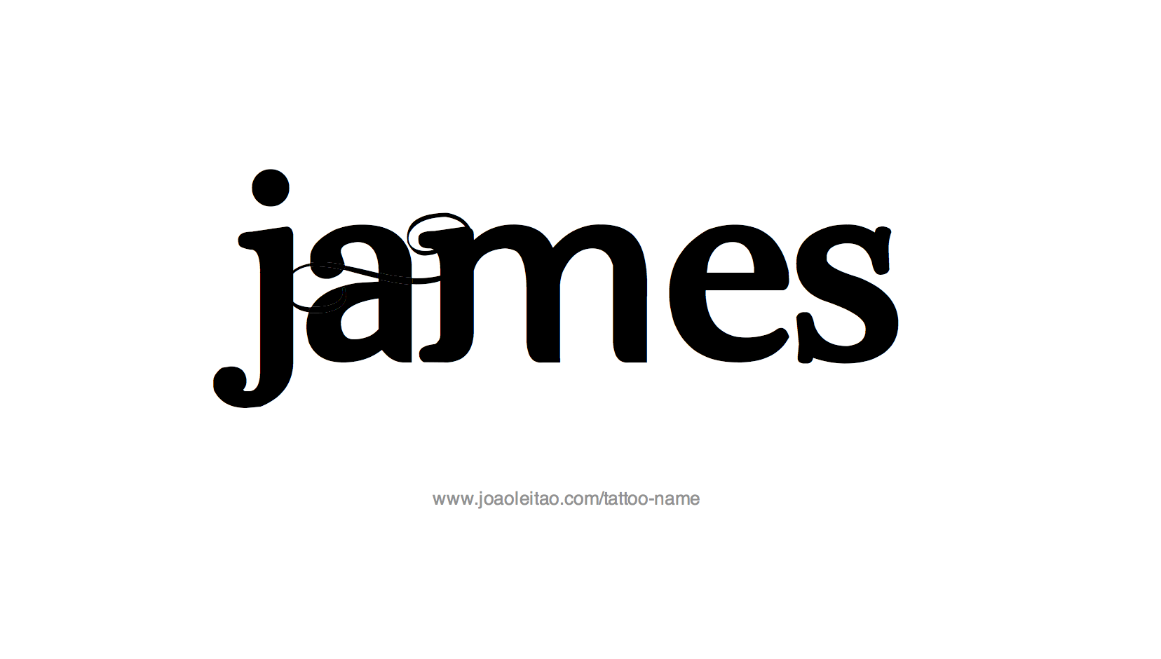 James Name Tattoo Designs