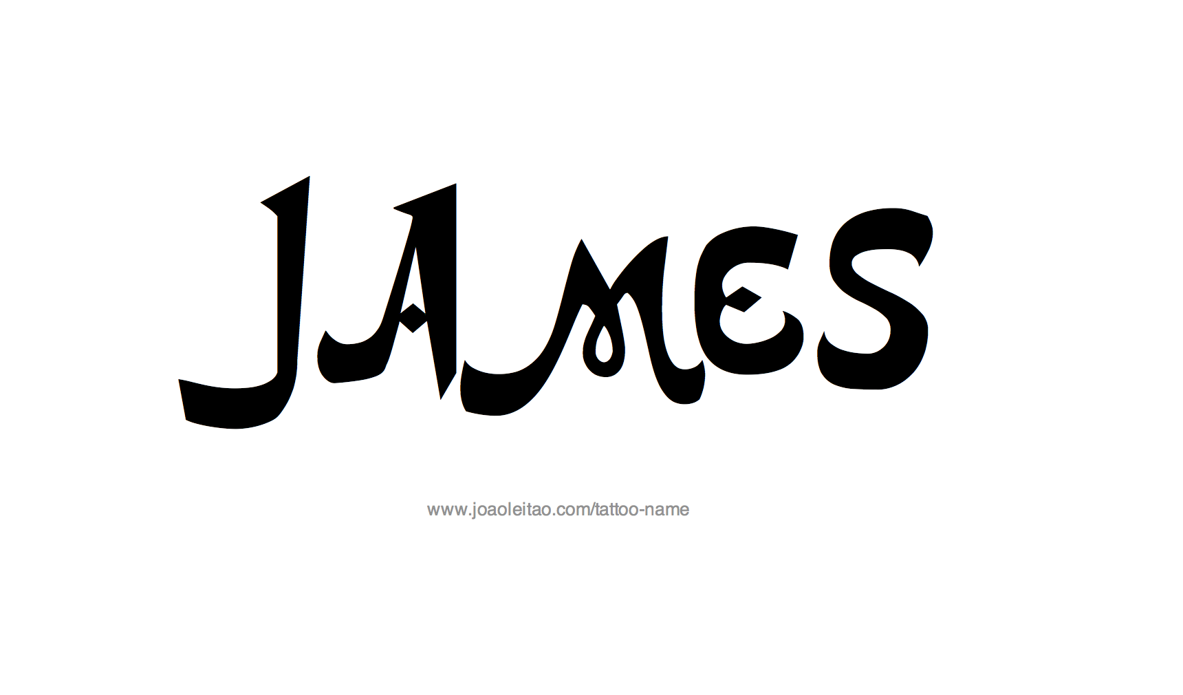 James Name Tattoo Designs