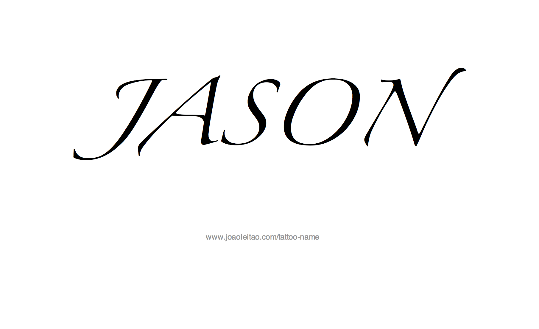 Jason Name Tattoo Designs