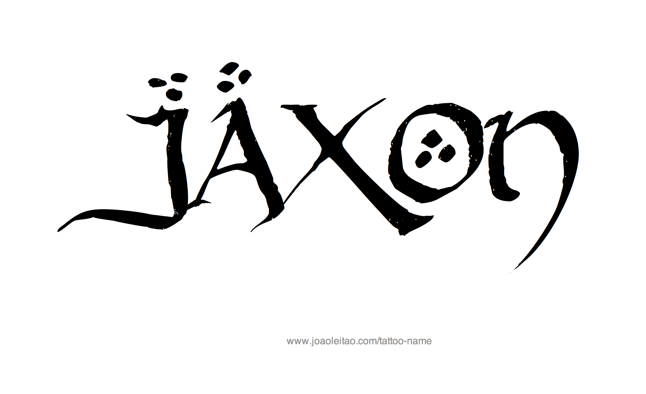 Jaxon Name Tattoo Designs