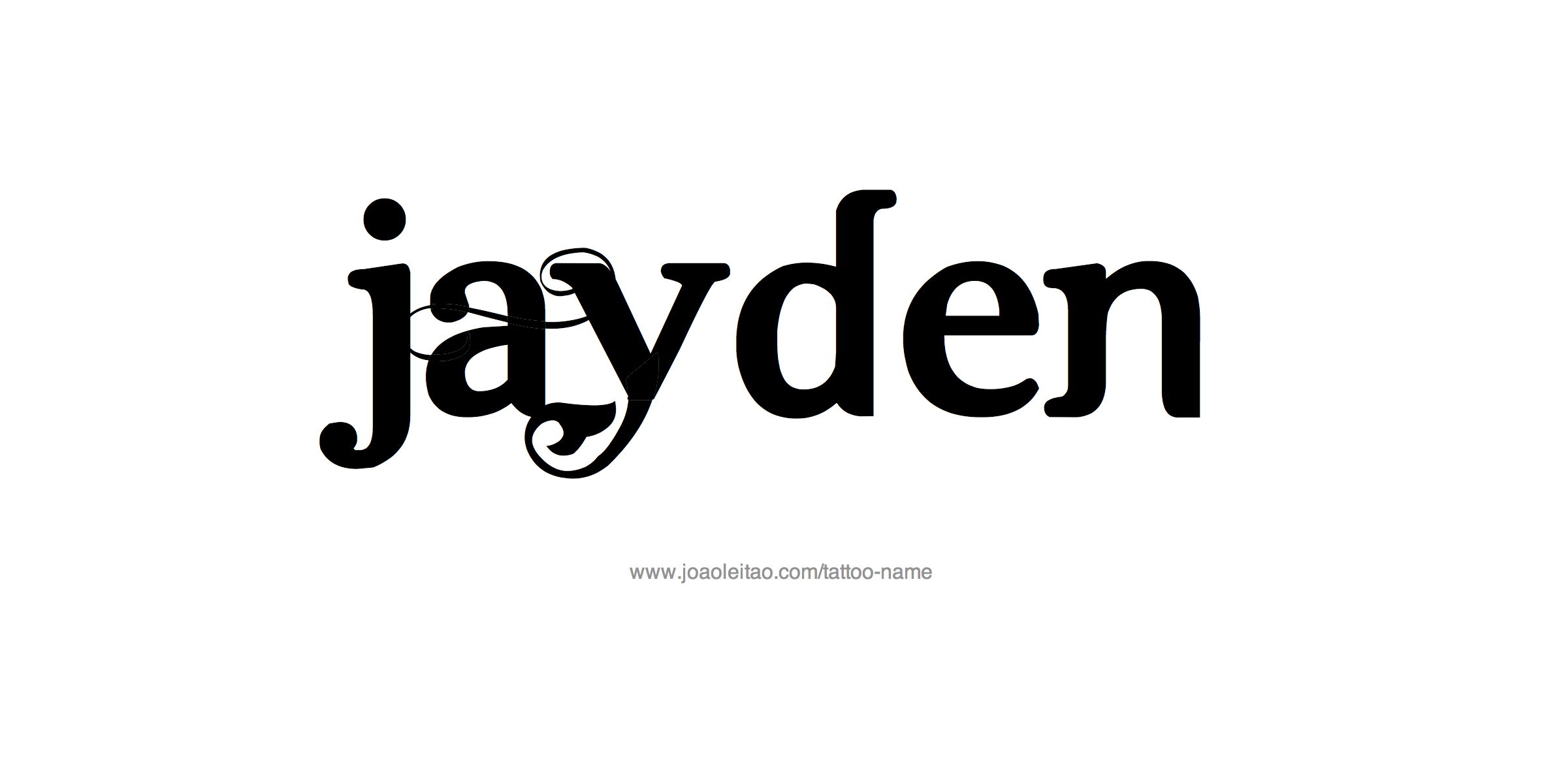 Jayden Name Tattoo Designs