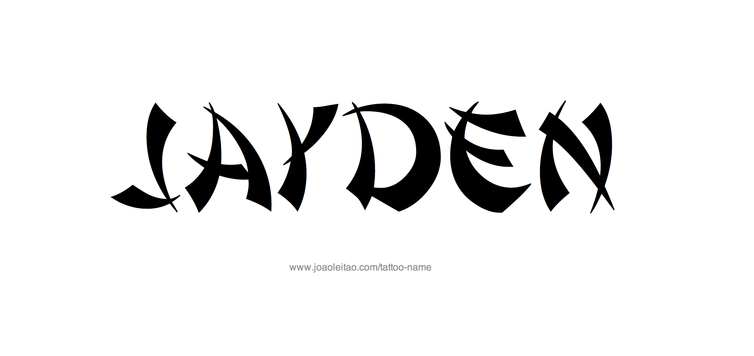 Jayden Name Tattoo Designs