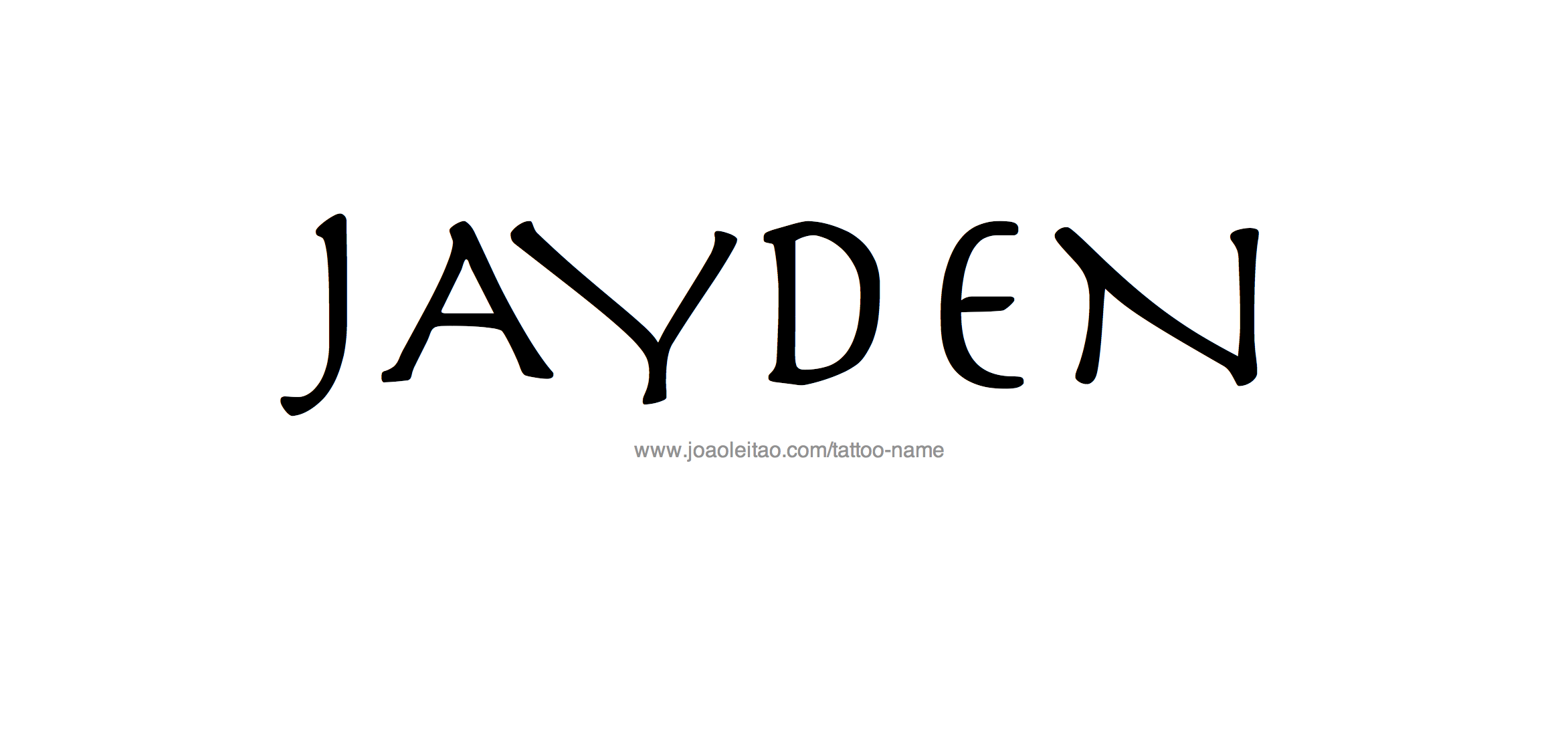 Jayden Name Tattoo Designs