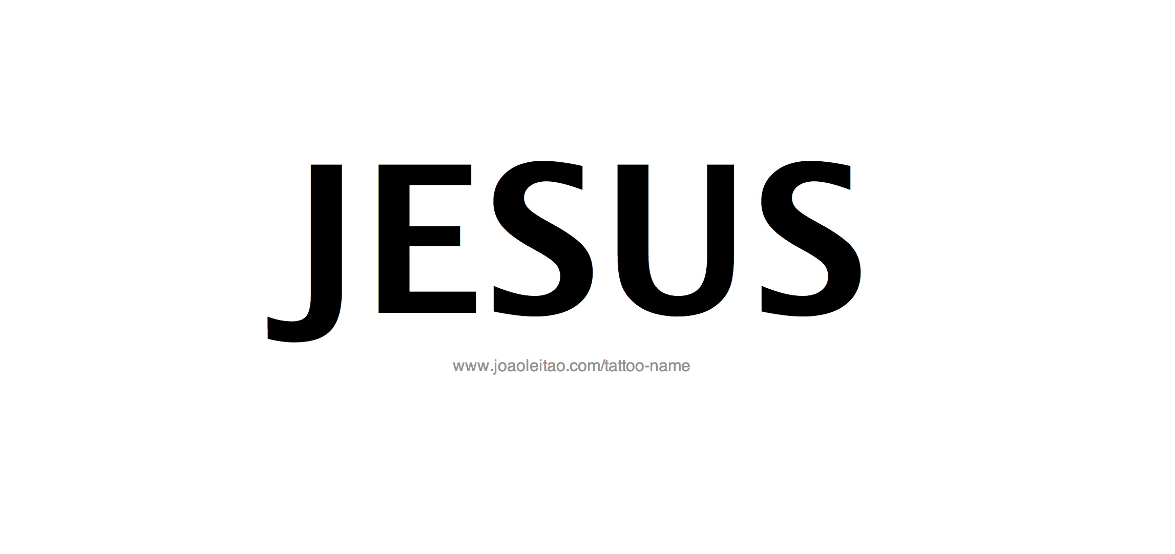 Jesus Name Tattoo Designs