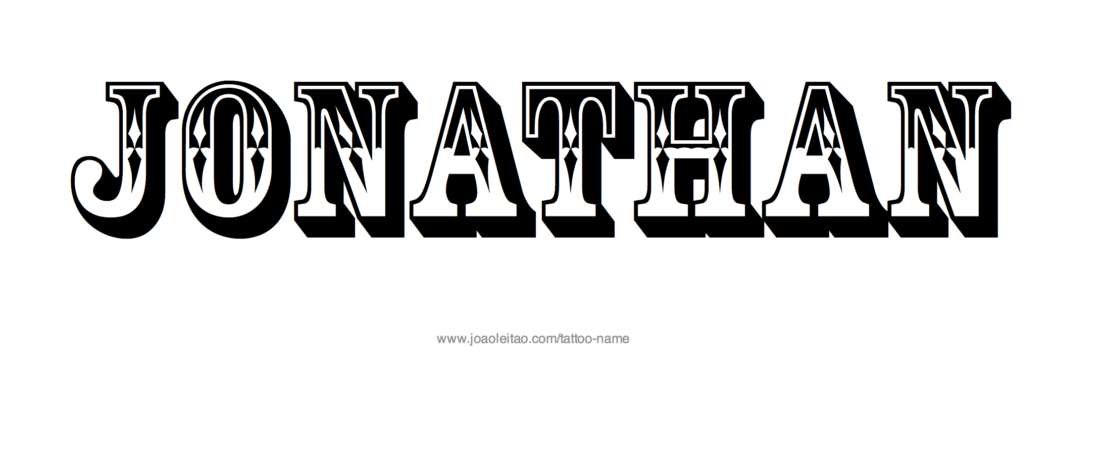 Jonathan Name Tattoo Designs