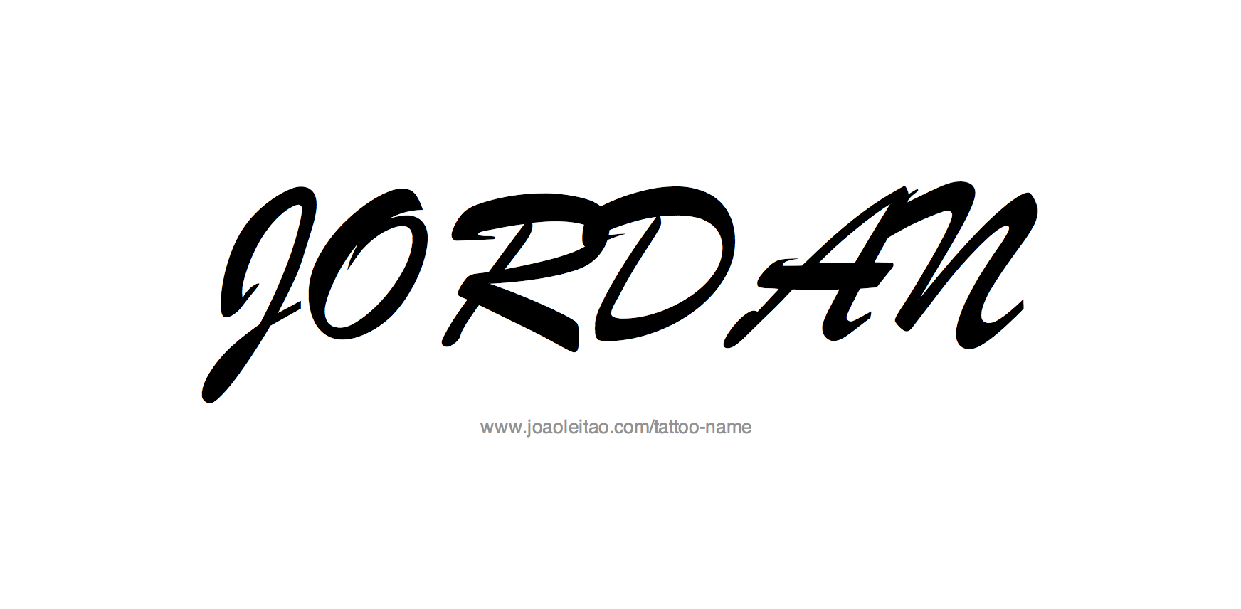 Jordan Name Tattoo Designs