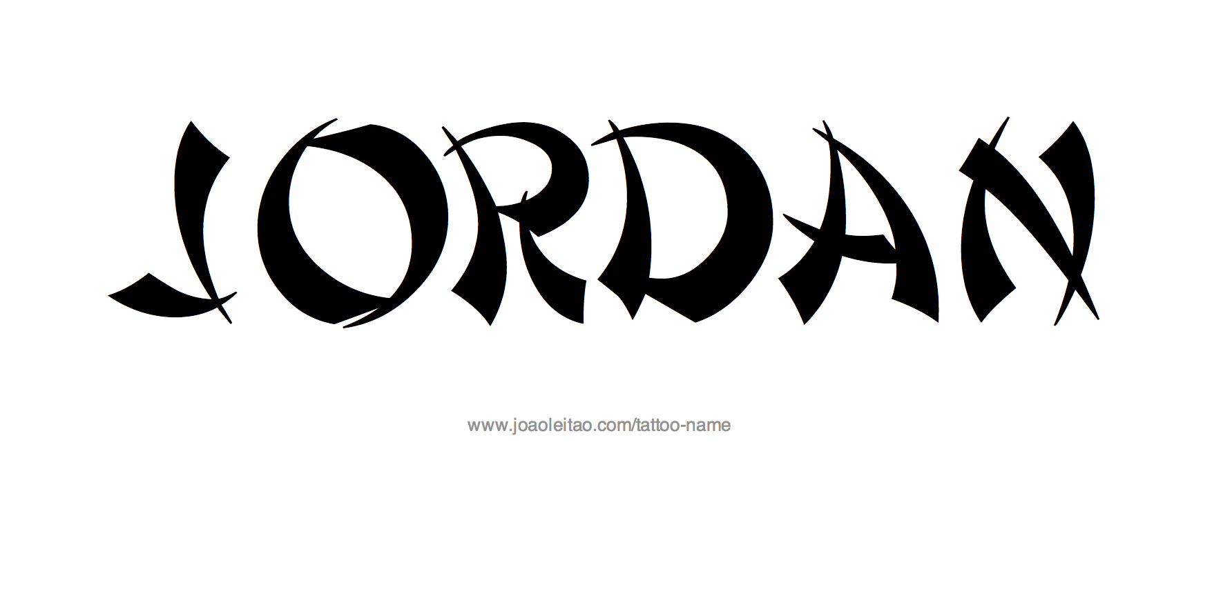 Jordan Name Tattoo Designs