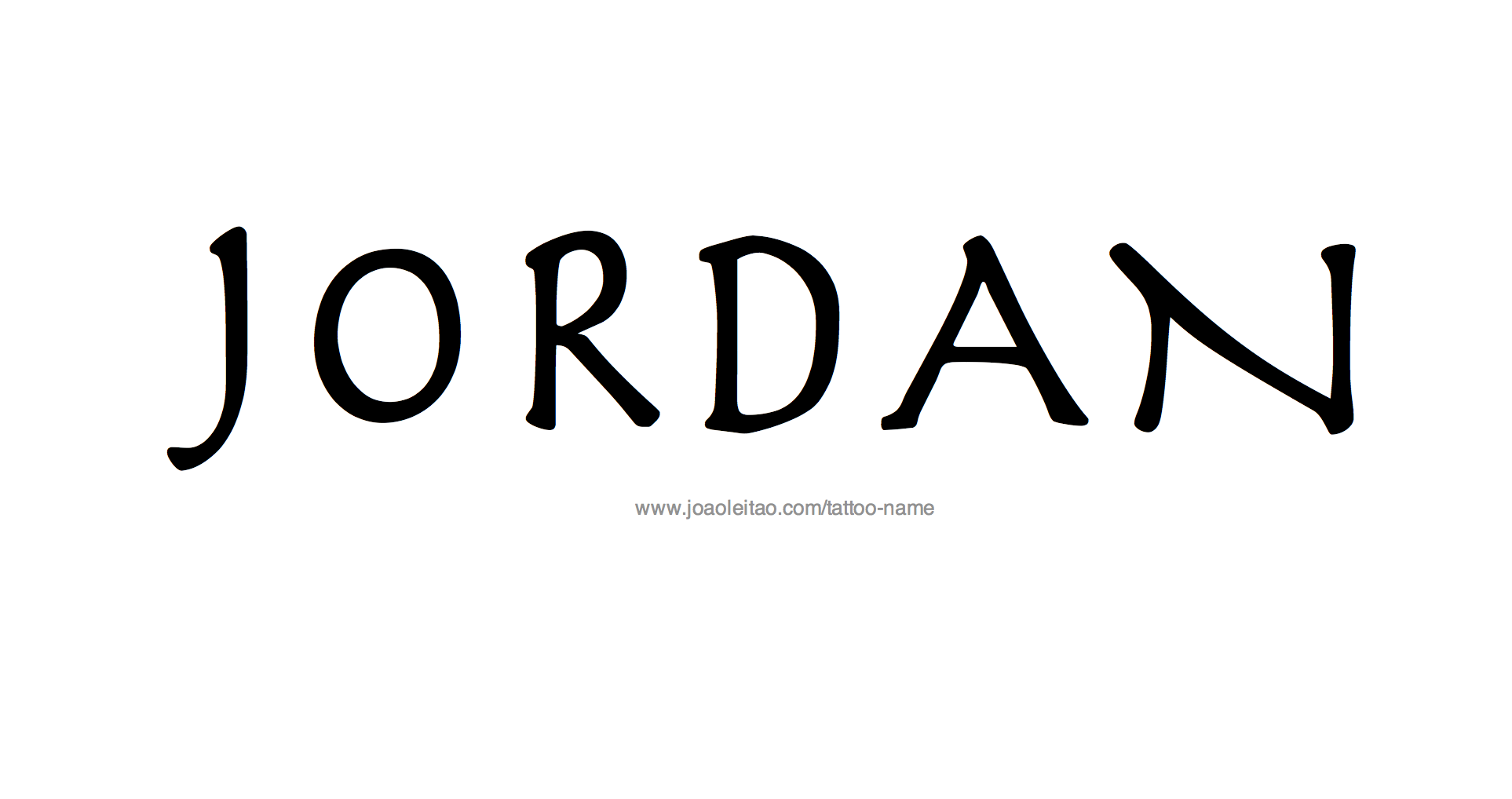 Jordan Name Tattoo Designs