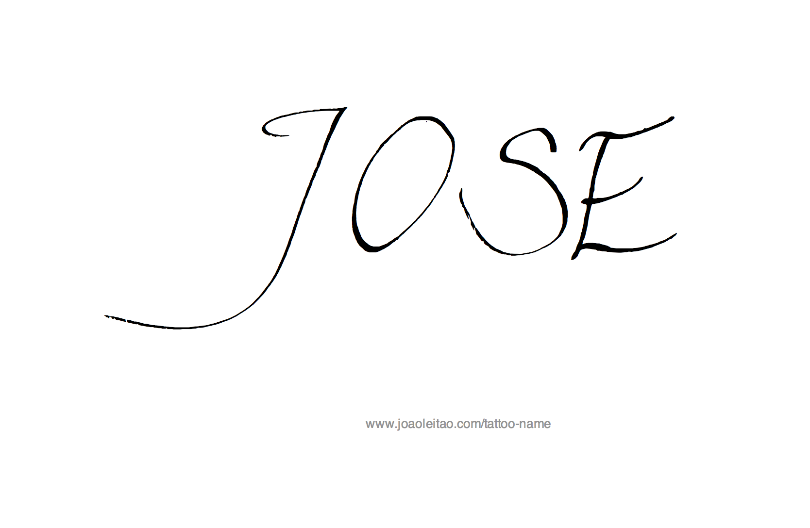 Jose Name Tattoo Designs