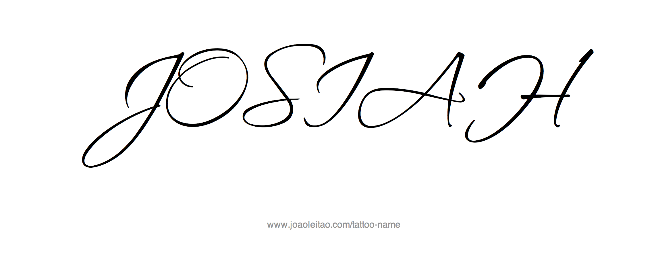 Josiah Name Tattoo Designs