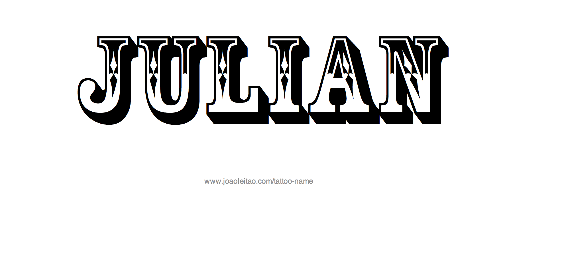 Julian Name Tattoo Designs