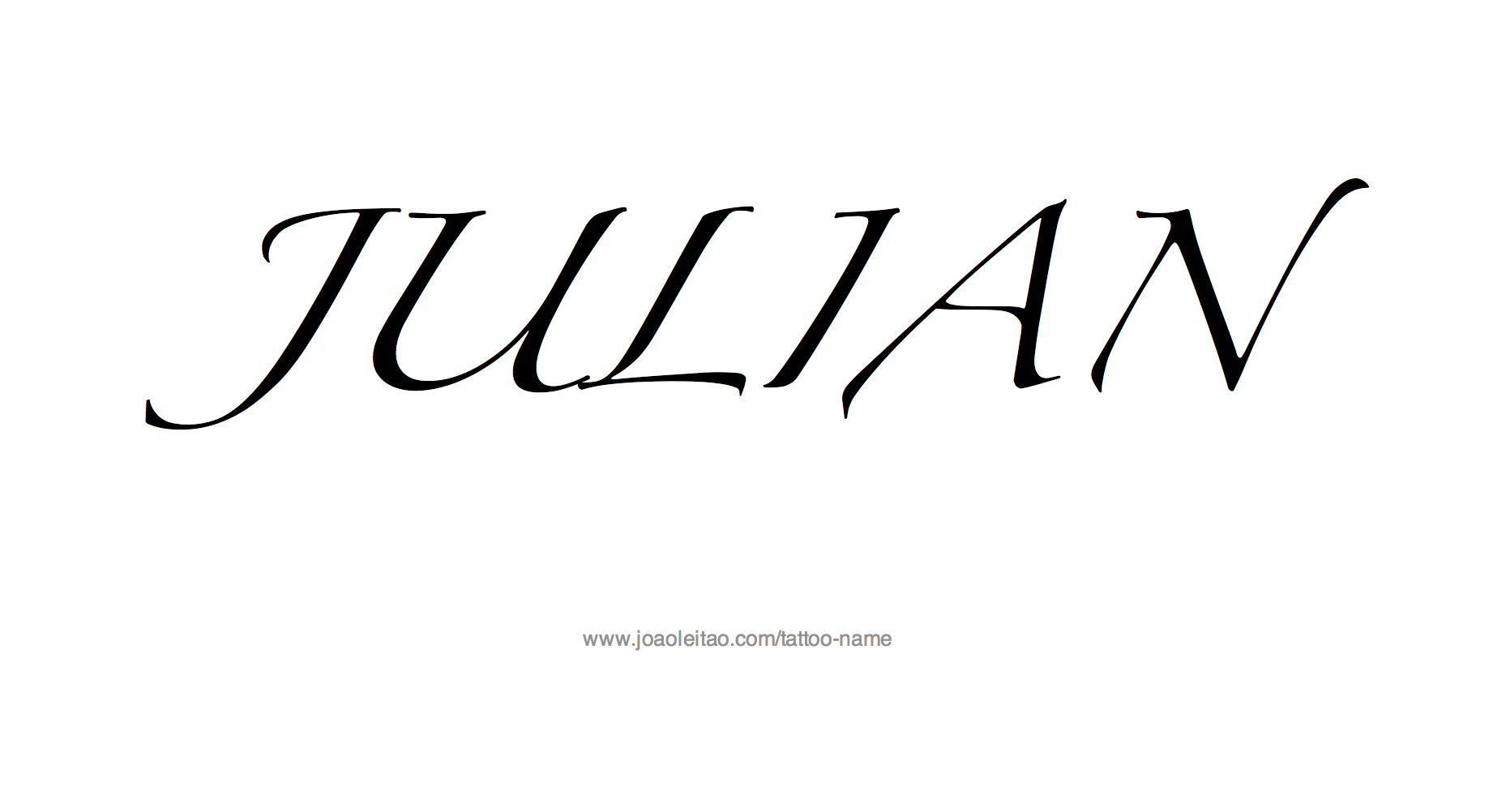 Julian Name Tattoo Designs