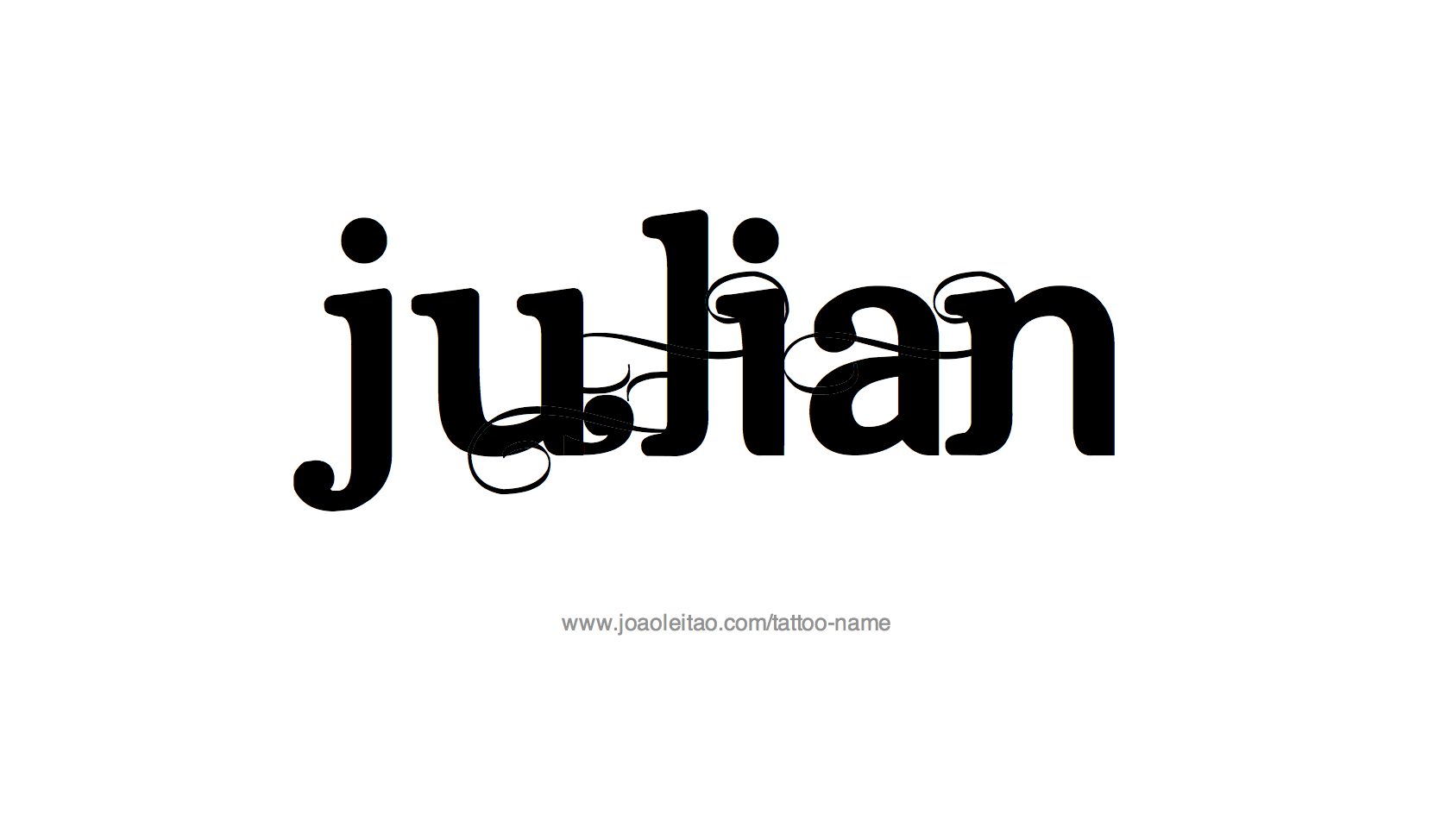 Julian Name Tattoo Designs