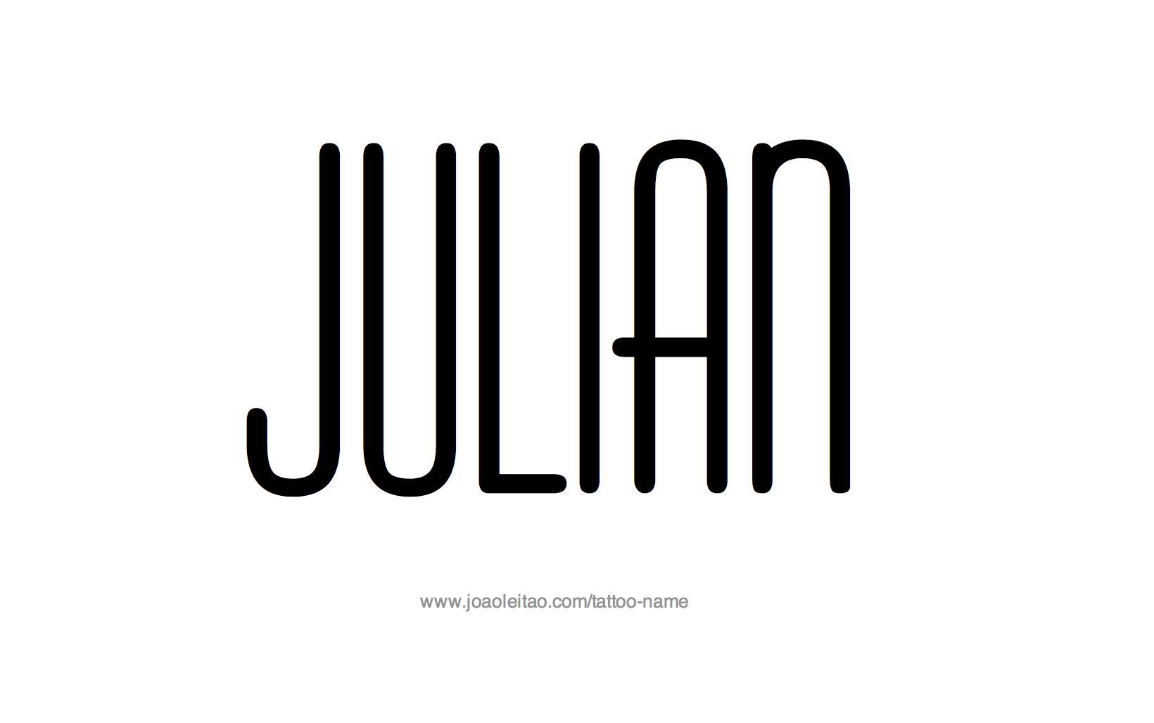 Julian Name Tattoo Designs