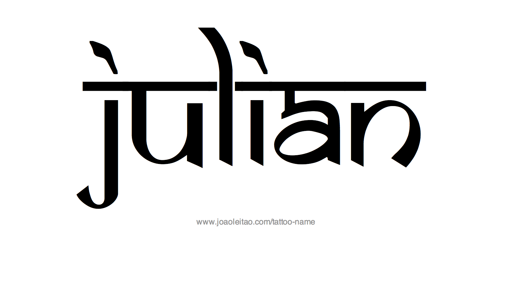 Julian Name Tattoo Designs