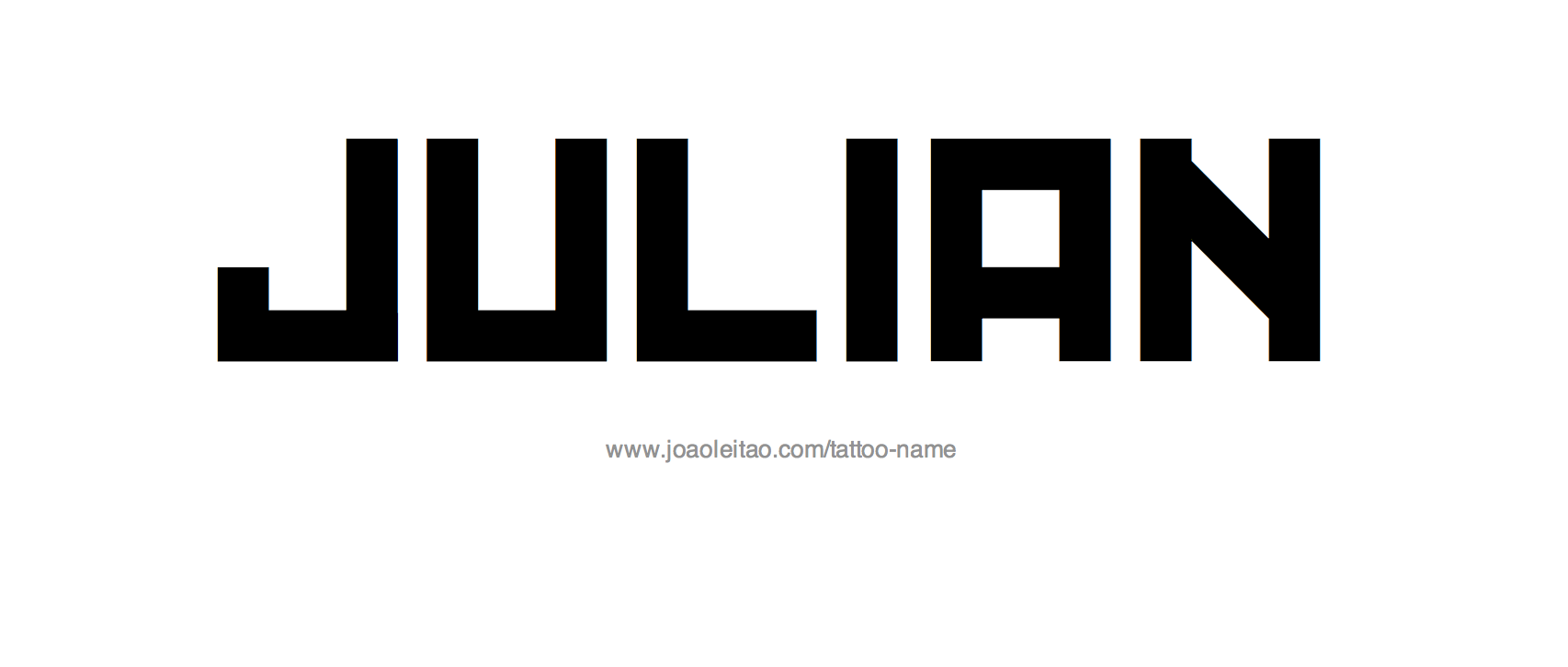 Julian Name Tattoo Designs