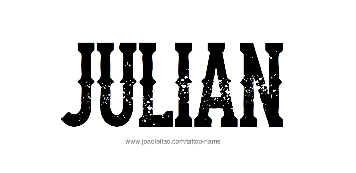 Julian Name Tattoo Designs