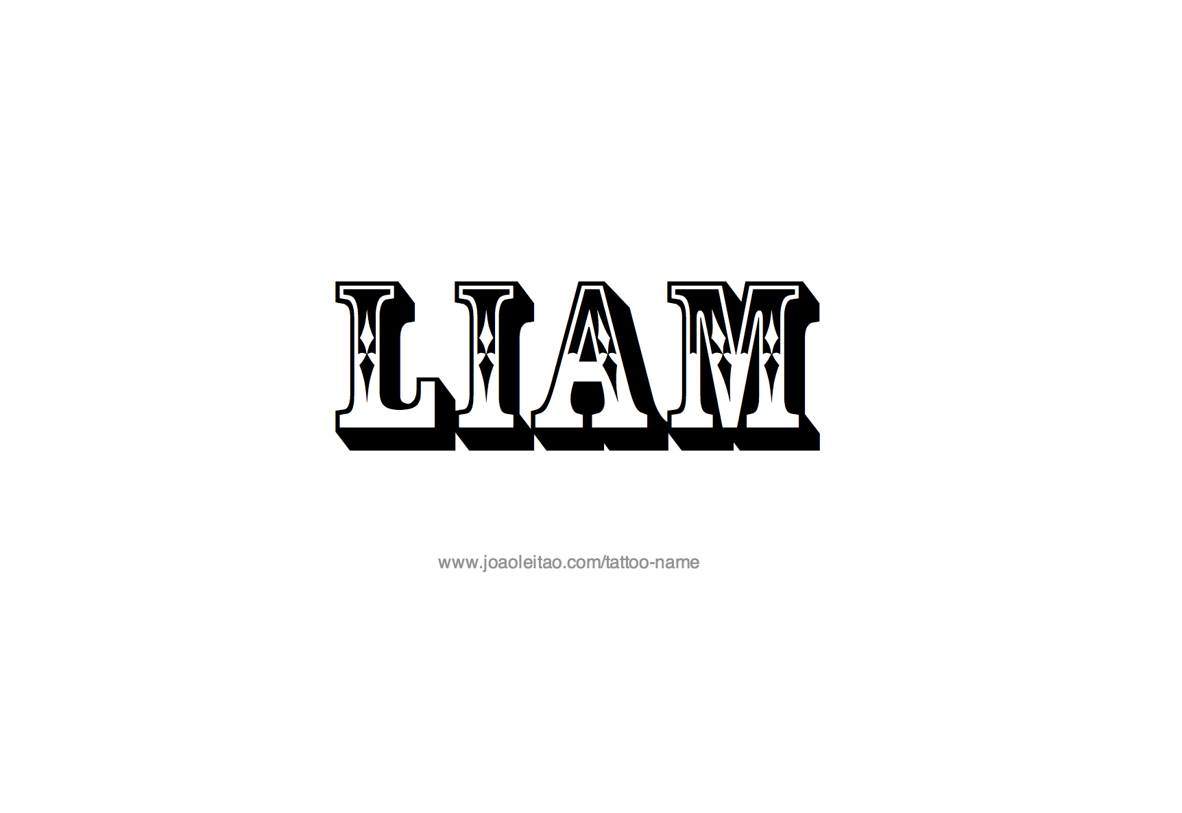 Liam Name Tattoo Designs