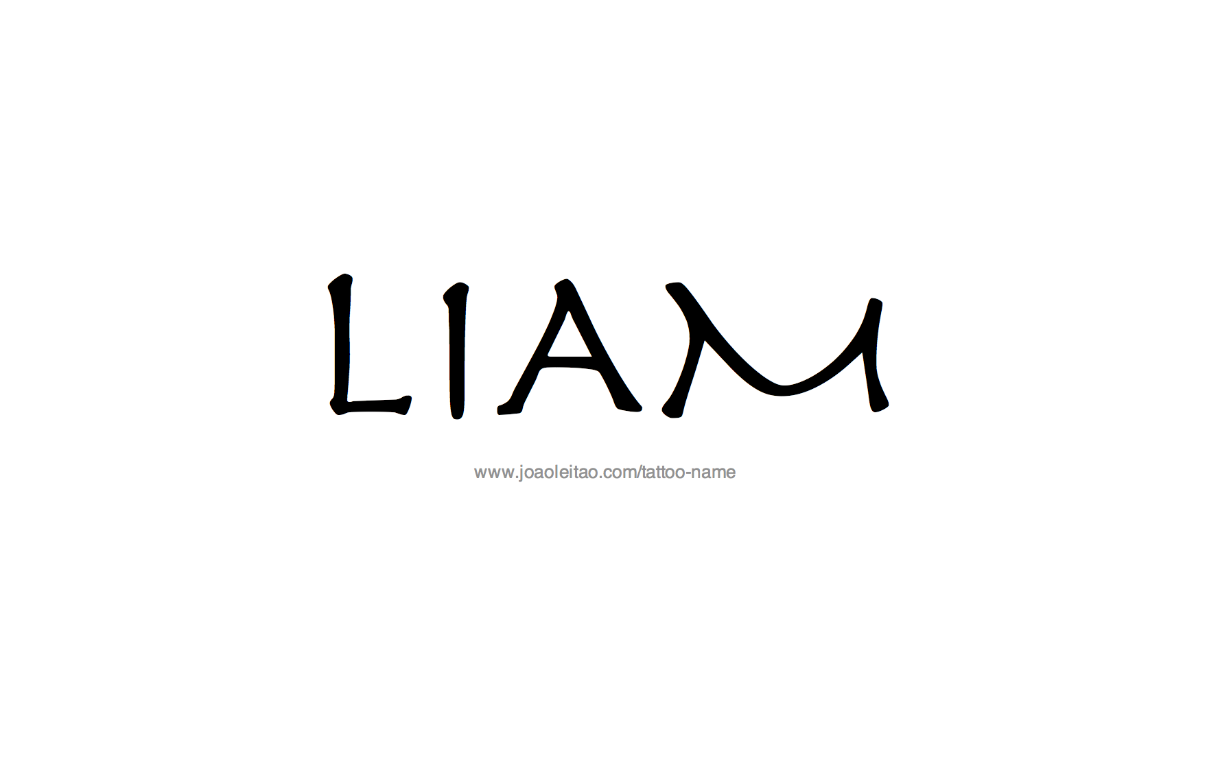 Liam Name Tattoo Designs