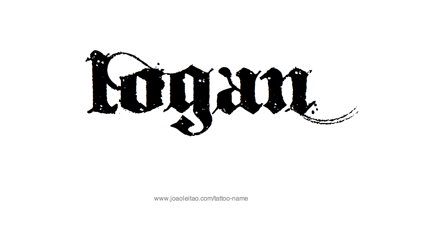 Logan Name Tattoo Designs