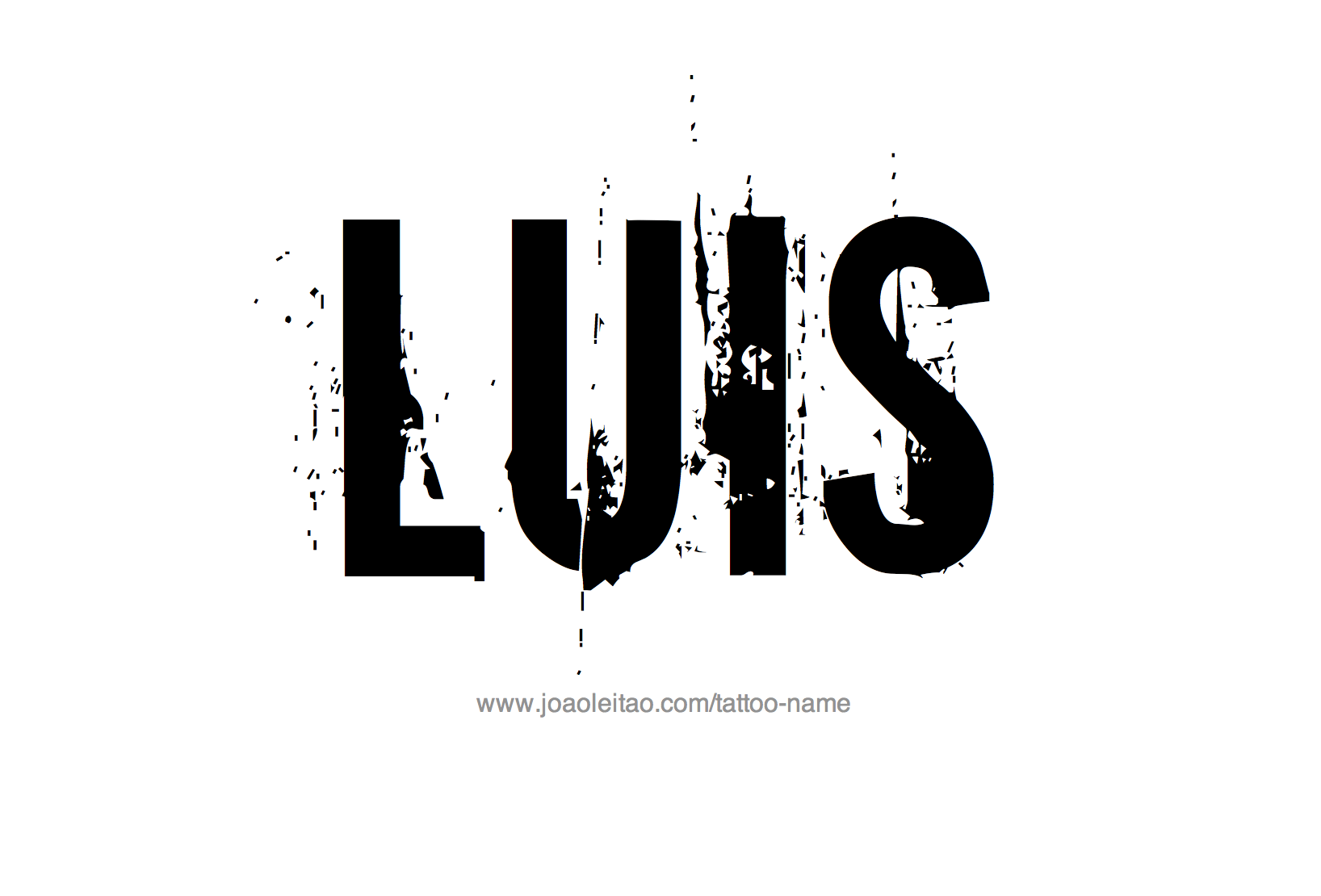 Luis Name Tattoo Designs