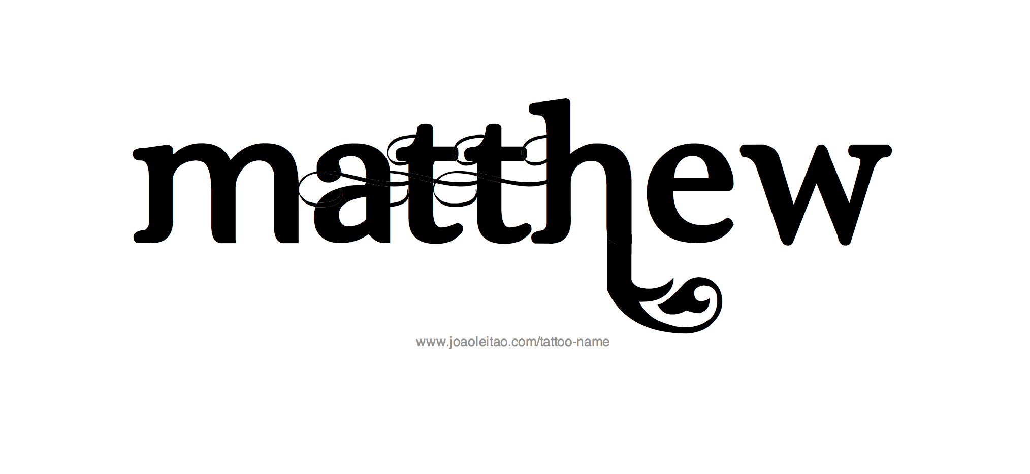 Matthew Name Tattoo Designs