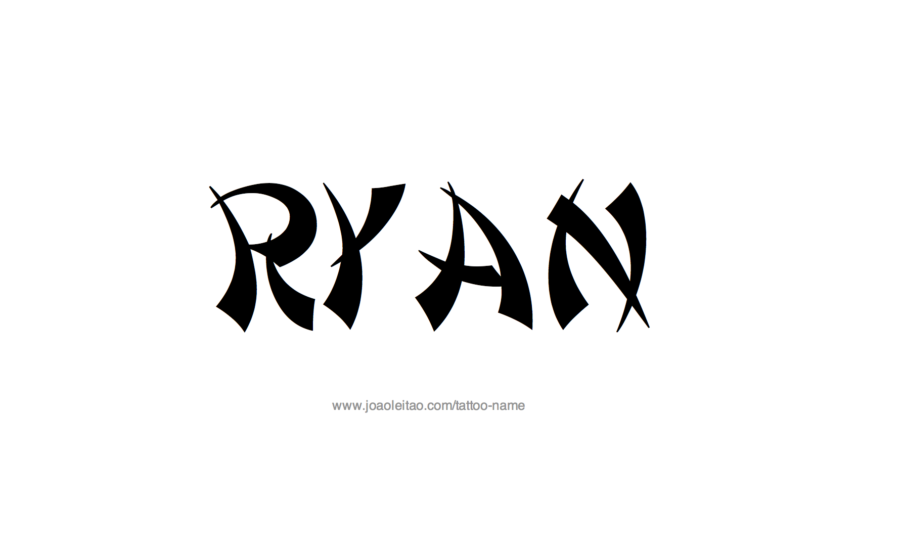 Ryan Name Tattoo Designs