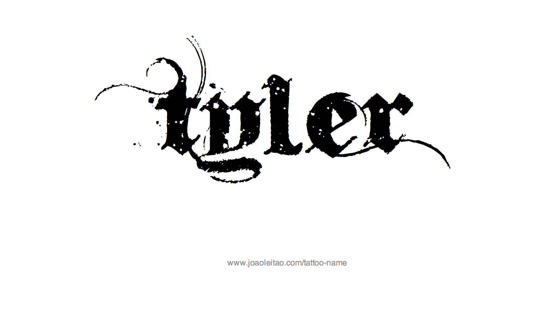Tyler Name Tattoo Designs